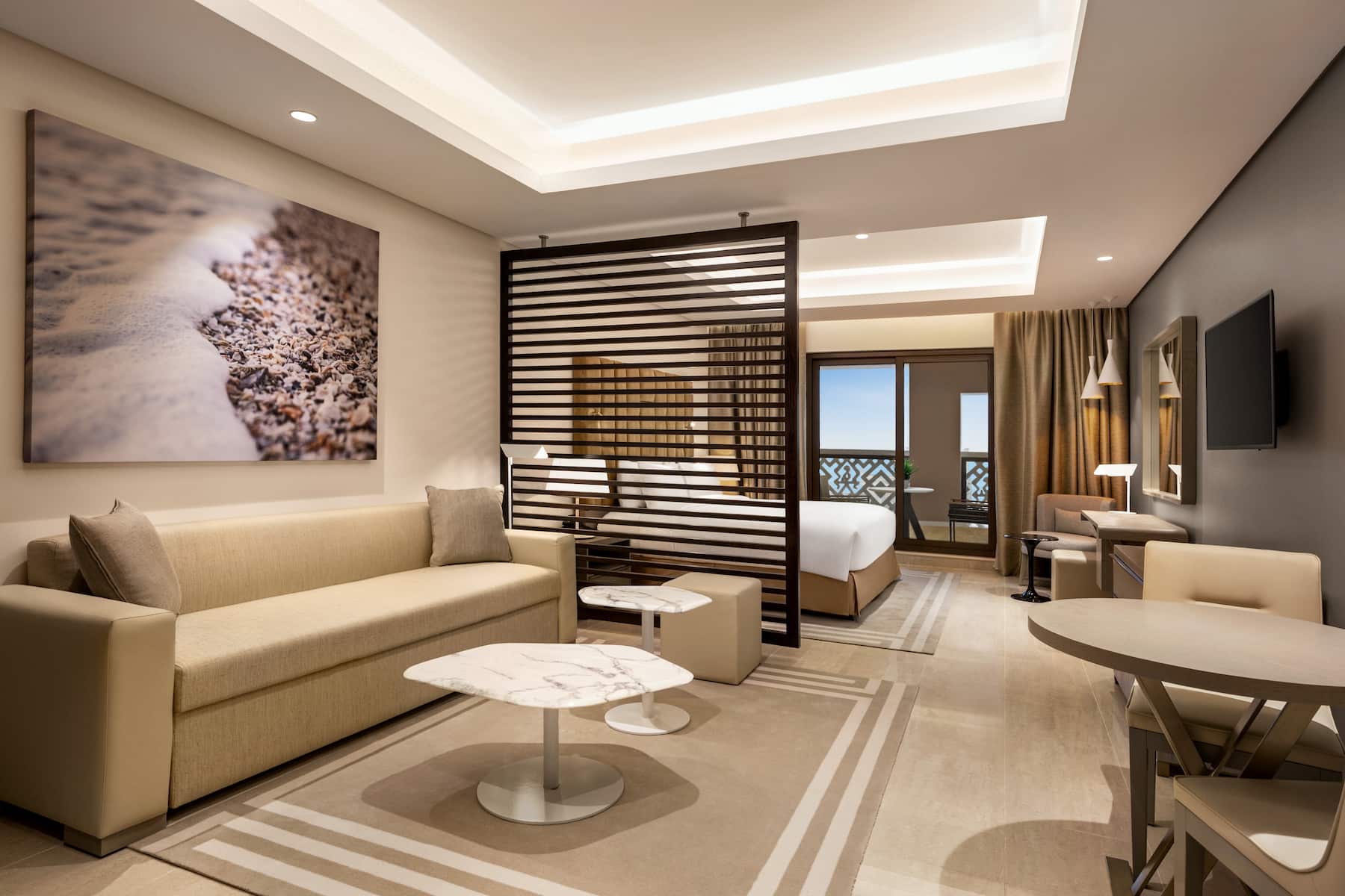 Guest room at the Wyndham Residences The Palm in Dubai, Other than US/Canada