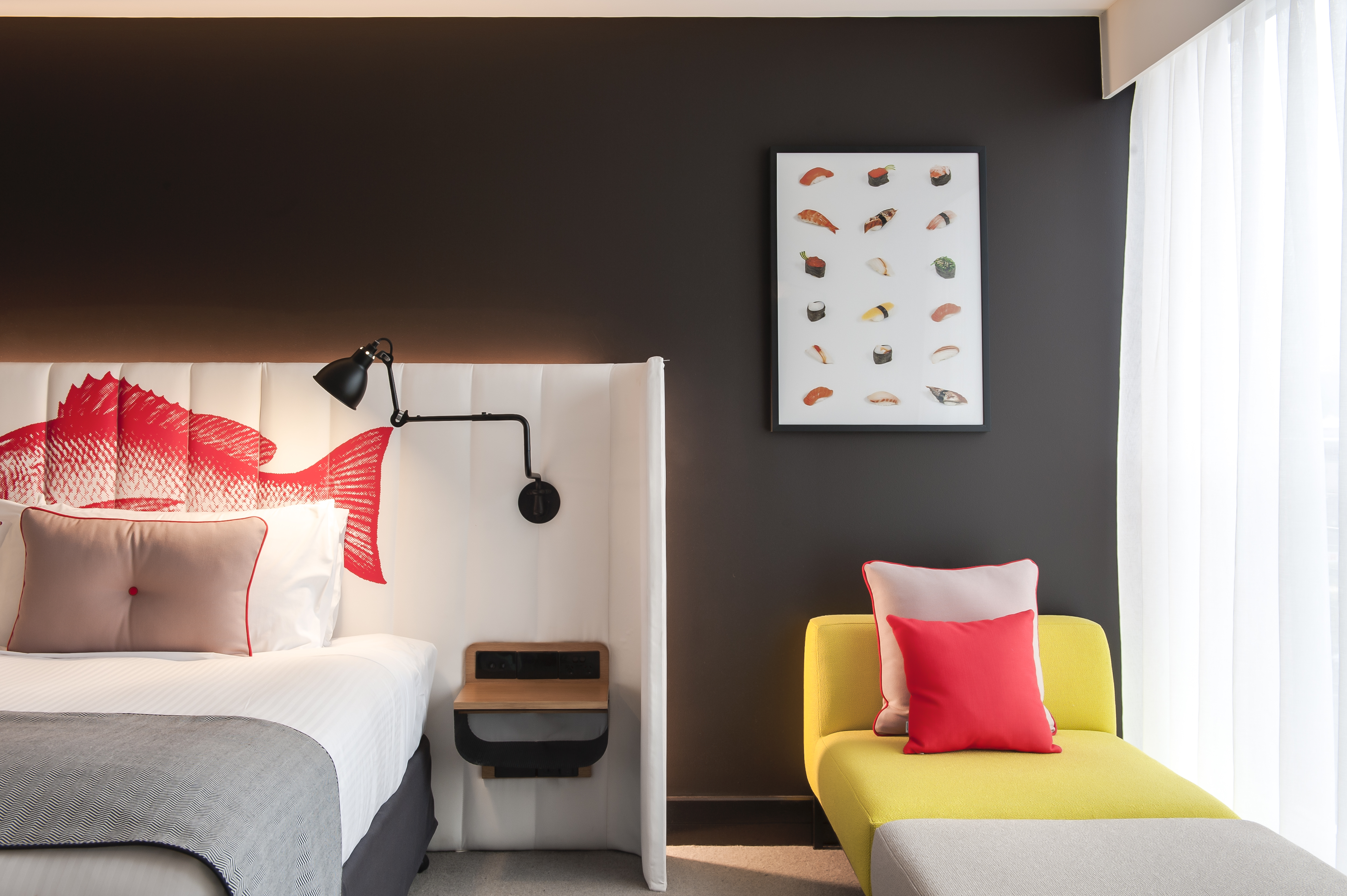 Guest room at the Ovolo Sydney Woolloomooloo, a Wyndham Hotel in Sydney, Other than US/Canada