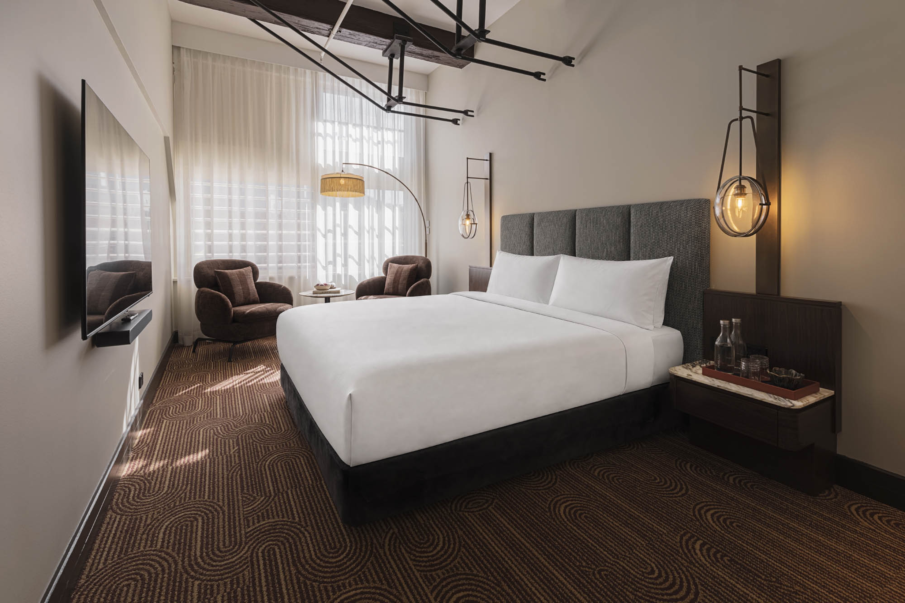 Guest room at the Ovolo Sydney Woolloomooloo, a Wyndham Hotel in Sydney, Other than US/Canada