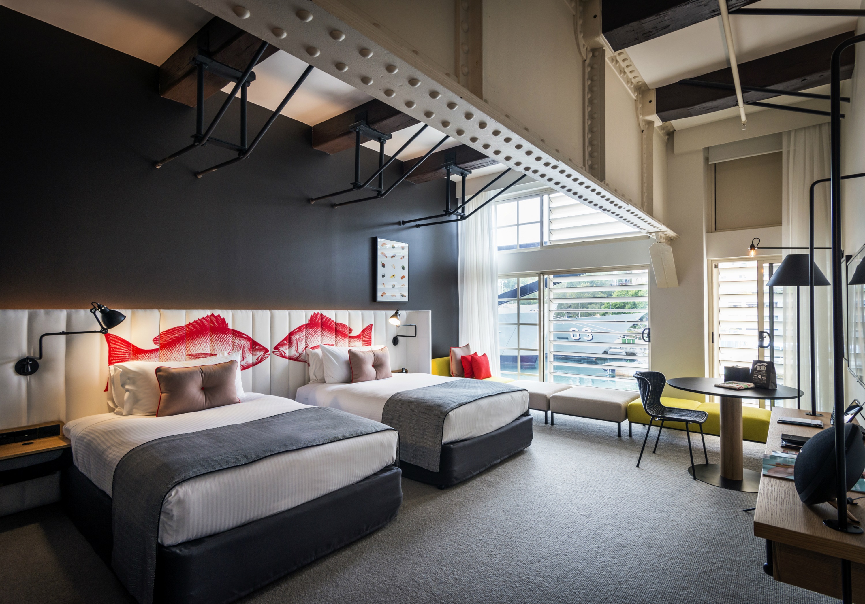 Guest room at the Ovolo Sydney Woolloomooloo, a Wyndham Hotel in Sydney, Other than US/Canada