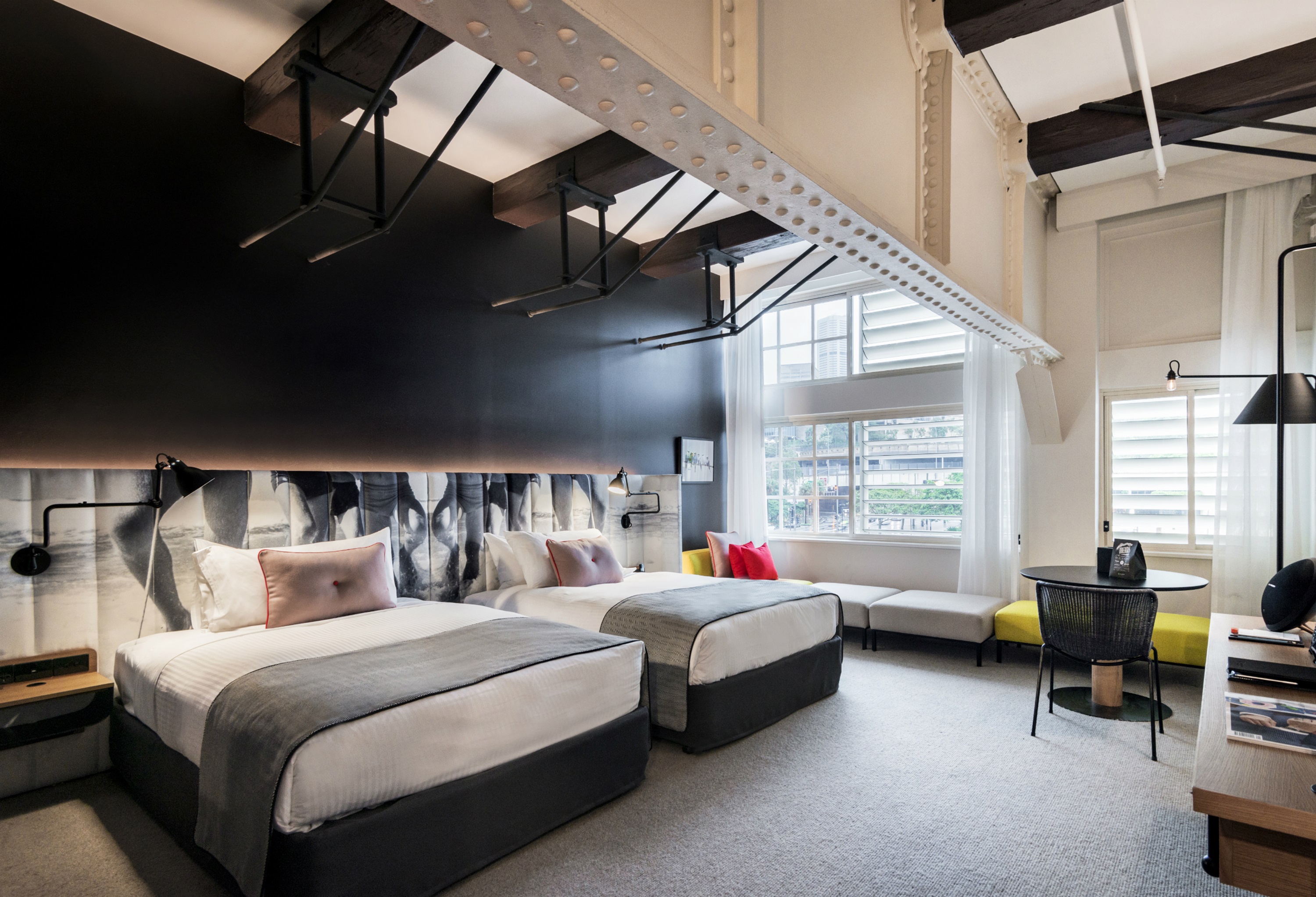 Guest room at the Ovolo Sydney Woolloomooloo, a Wyndham Hotel in Sydney, Other than US/Canada