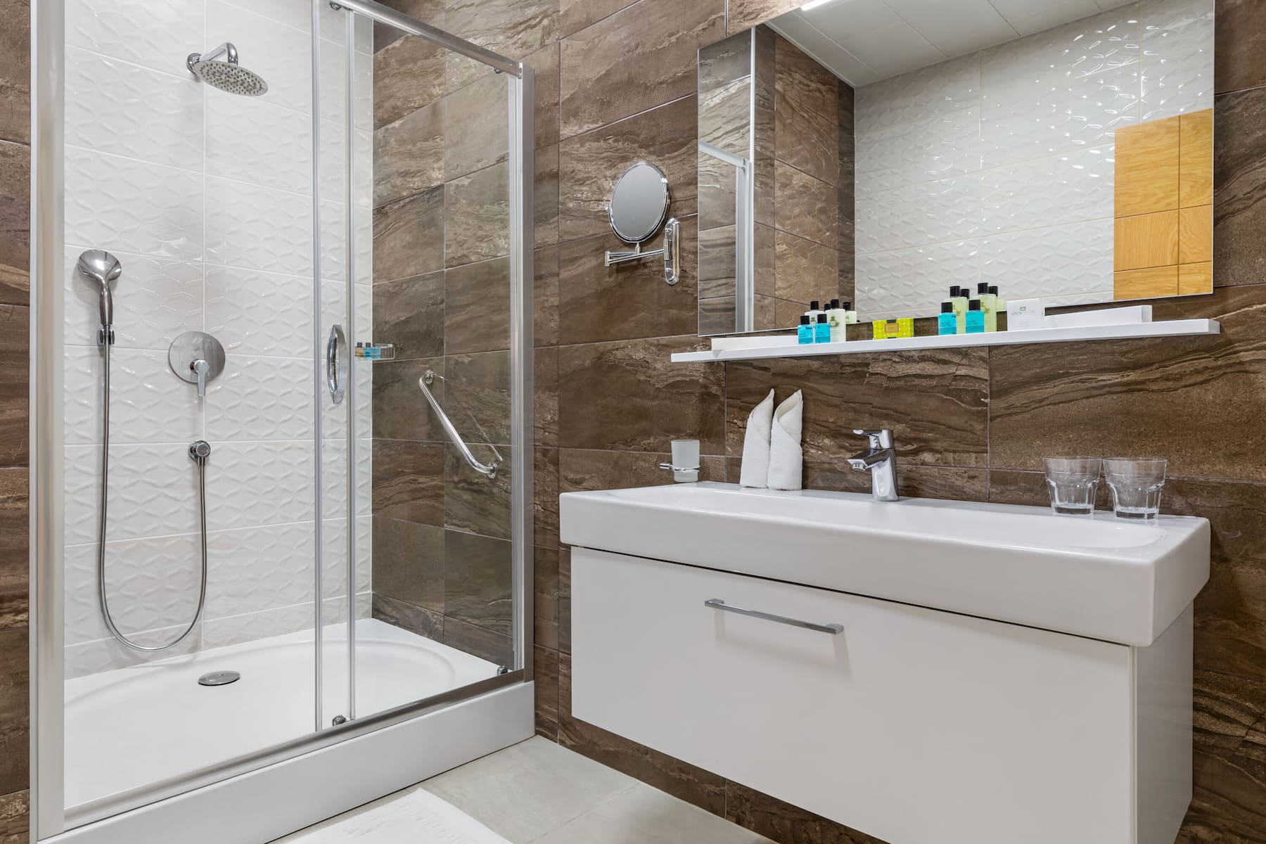 Guest room bath at the Wyndham Baku in Baku, Other than US/Canada