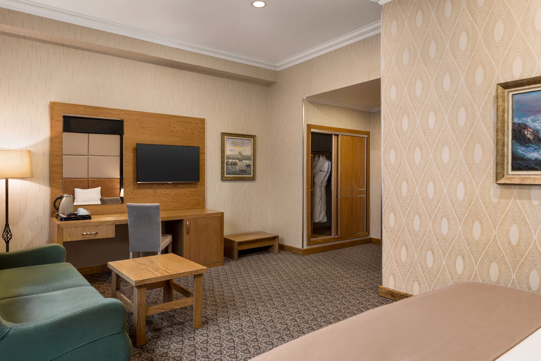 King bed guest room at the Wyndham Baku in Baku, Other than US/Canada