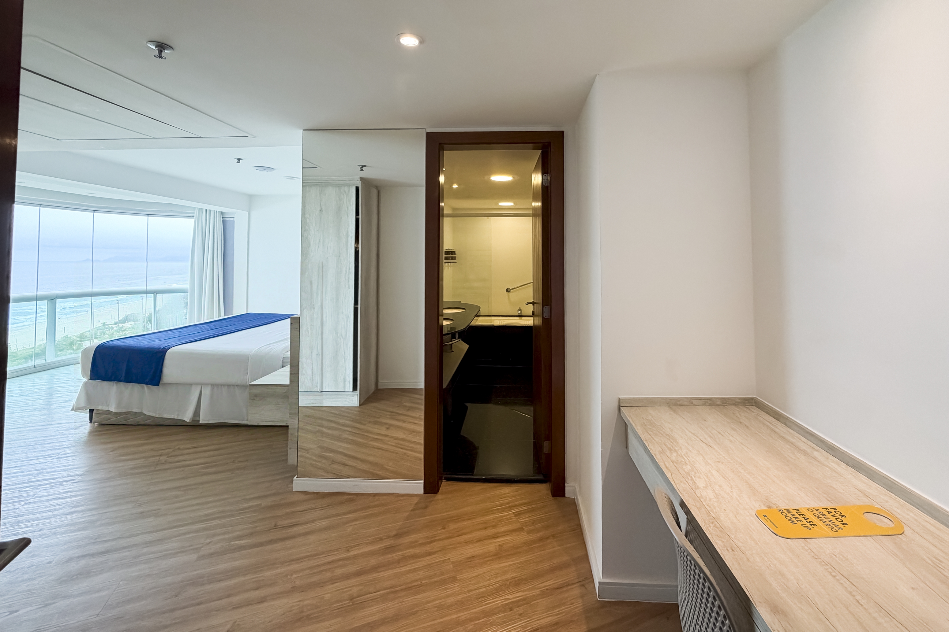 Guest room at the Wyndham Rio Barra in Rio de Janeiro, Other than US/Canada