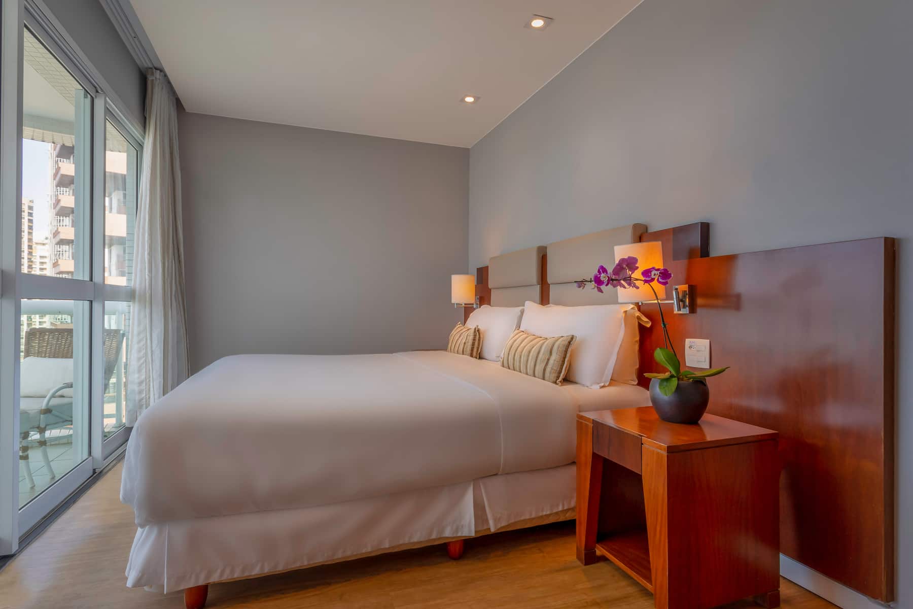 Guest room at the Wyndham Rio Barra in Rio de Janeiro, Other than US/Canada