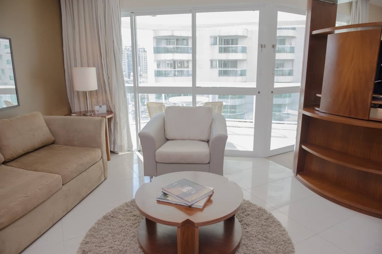 Guest room at the Wyndham Rio Barra in Rio de Janeiro, Other than US/Canada