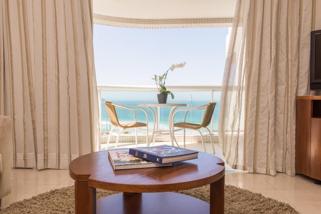 Guest room at the Wyndham Rio Barra in Rio de Janeiro, Other than US/Canada