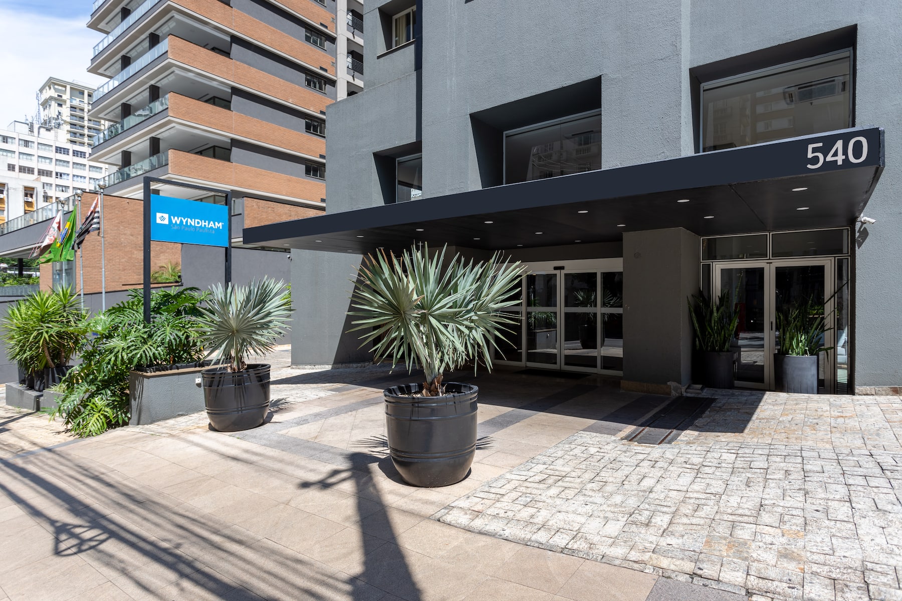 Exterior of Wyndham Sao Paulo Paulista hotel in Sao Paulo, Other than US/Canada
