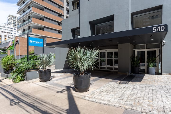 Exterior of Wyndham Sao Paulo Paulista hotel in Sao Paulo, Other than US/Canada