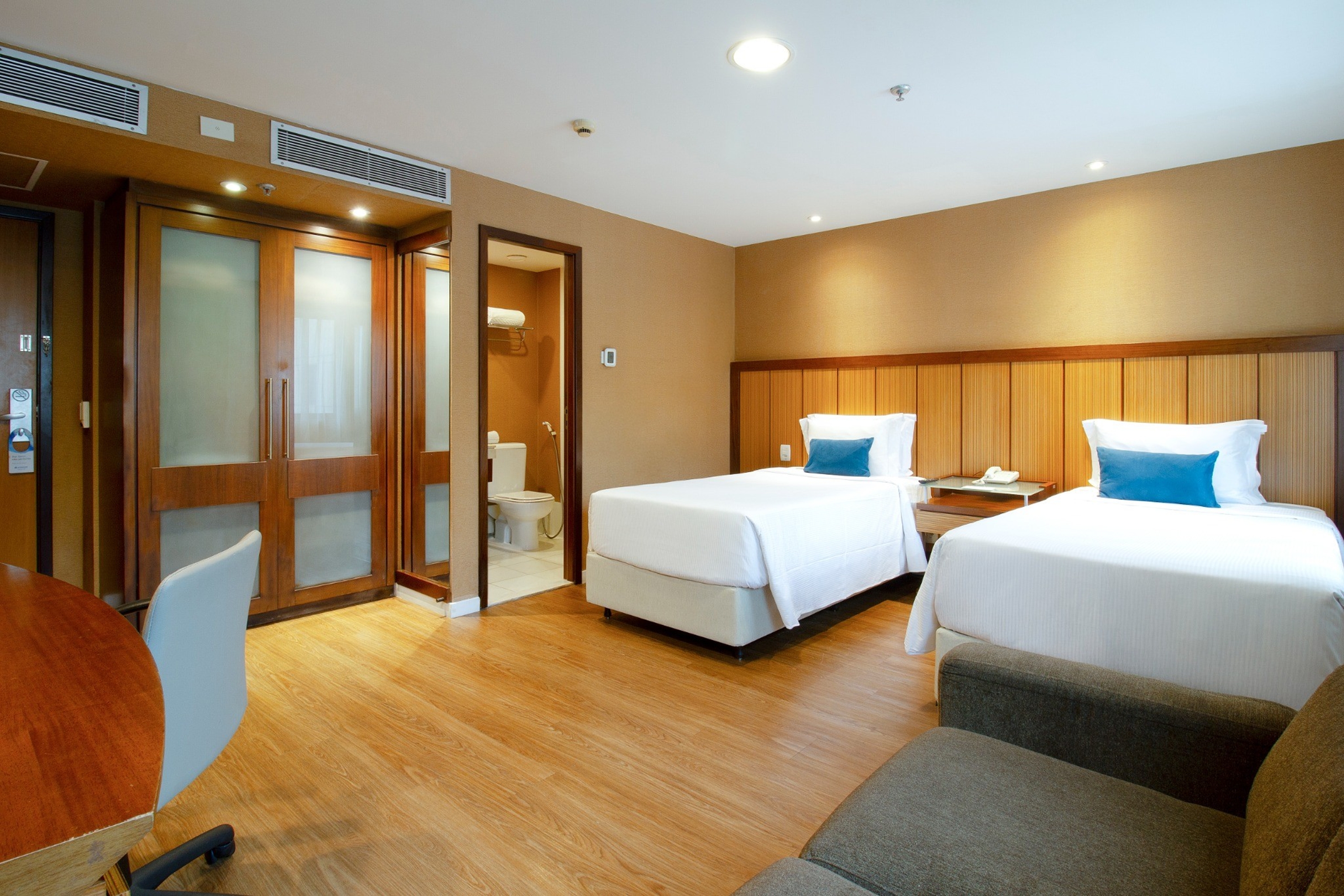 Guest room at the Wyndham Sao Paulo Ibirapuera Convention Plaza Hotel in Sao Paulo, Other than US/Canada
