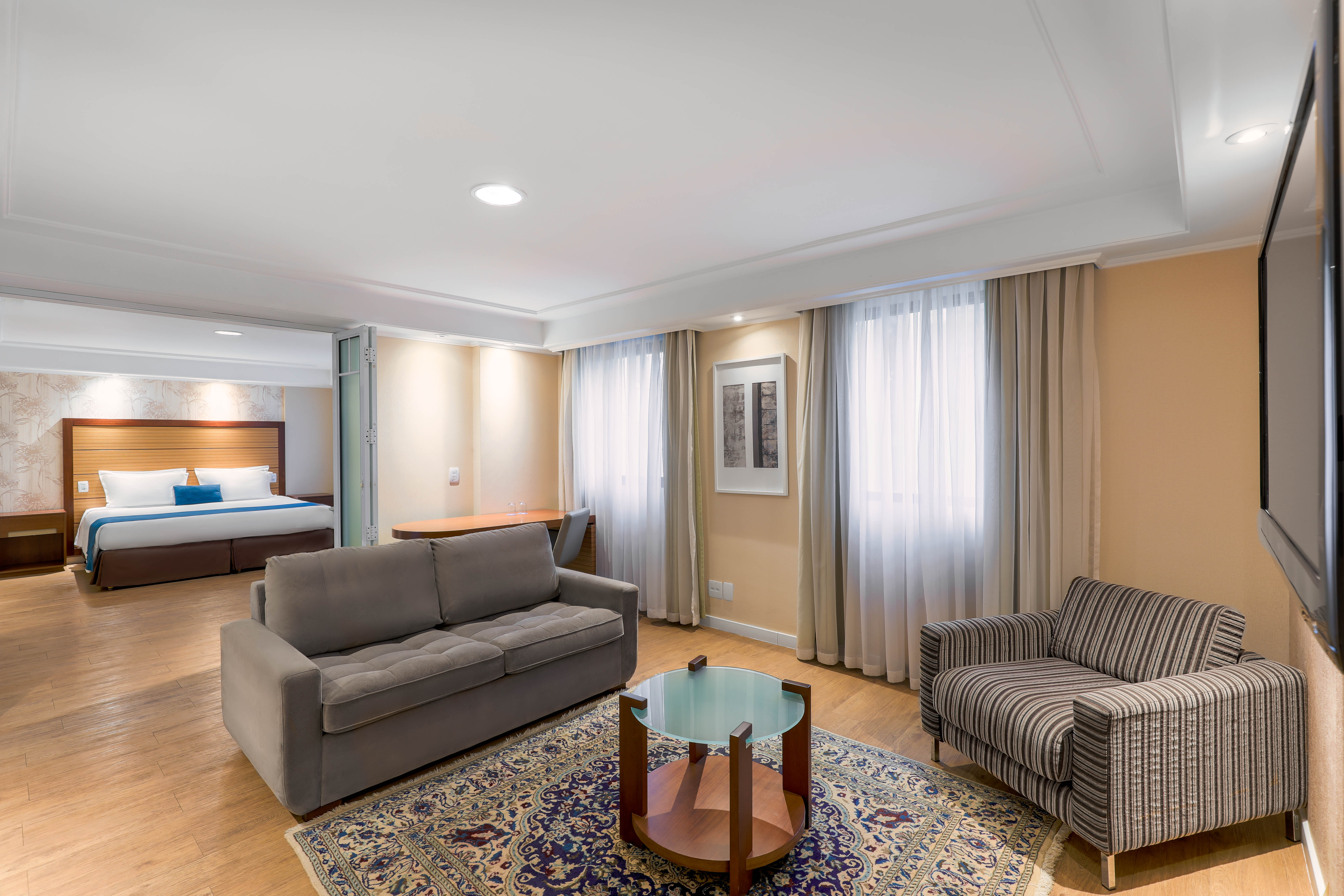 Guest room at the Wyndham Sao Paulo Ibirapuera Convention Plaza Hotel in Sao Paulo, Other than US/Canada