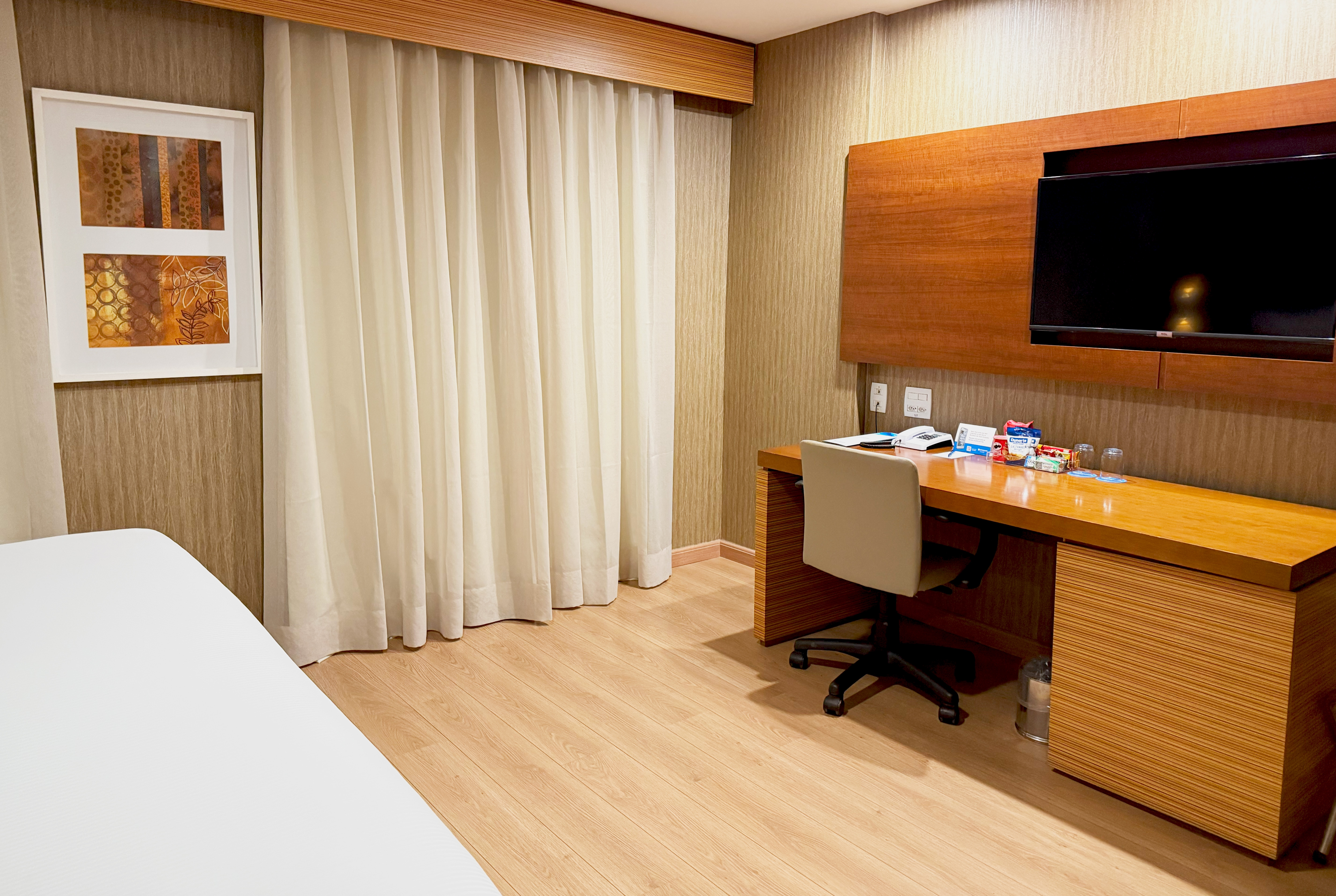 Guest room at the Wyndham Sao Paulo Ibirapuera Convention Plaza Hotel in Sao Paulo, Other than US/Canada
