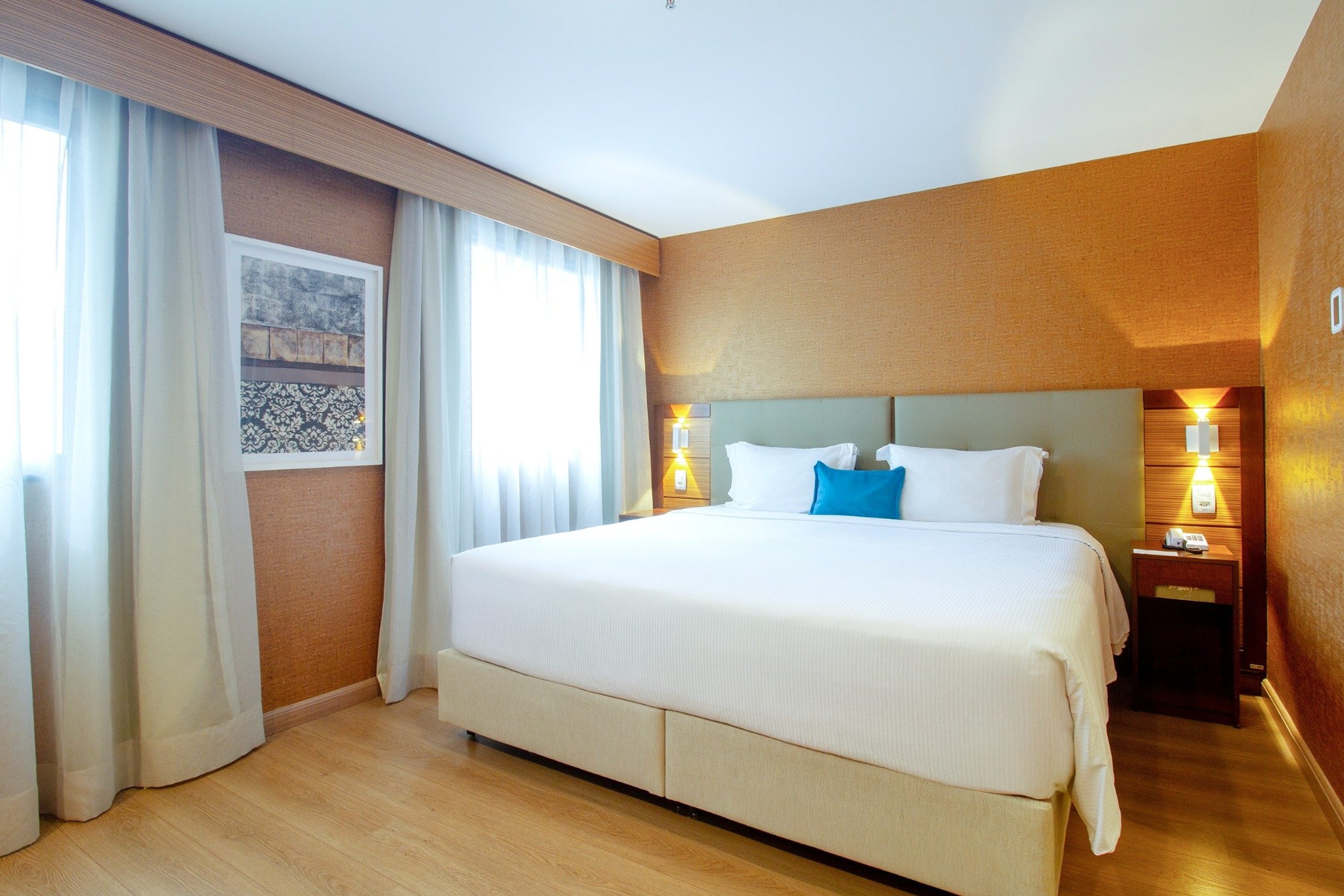 Guest room at the Wyndham Sao Paulo Ibirapuera Convention Plaza Hotel in Sao Paulo, Other than US/Canada
