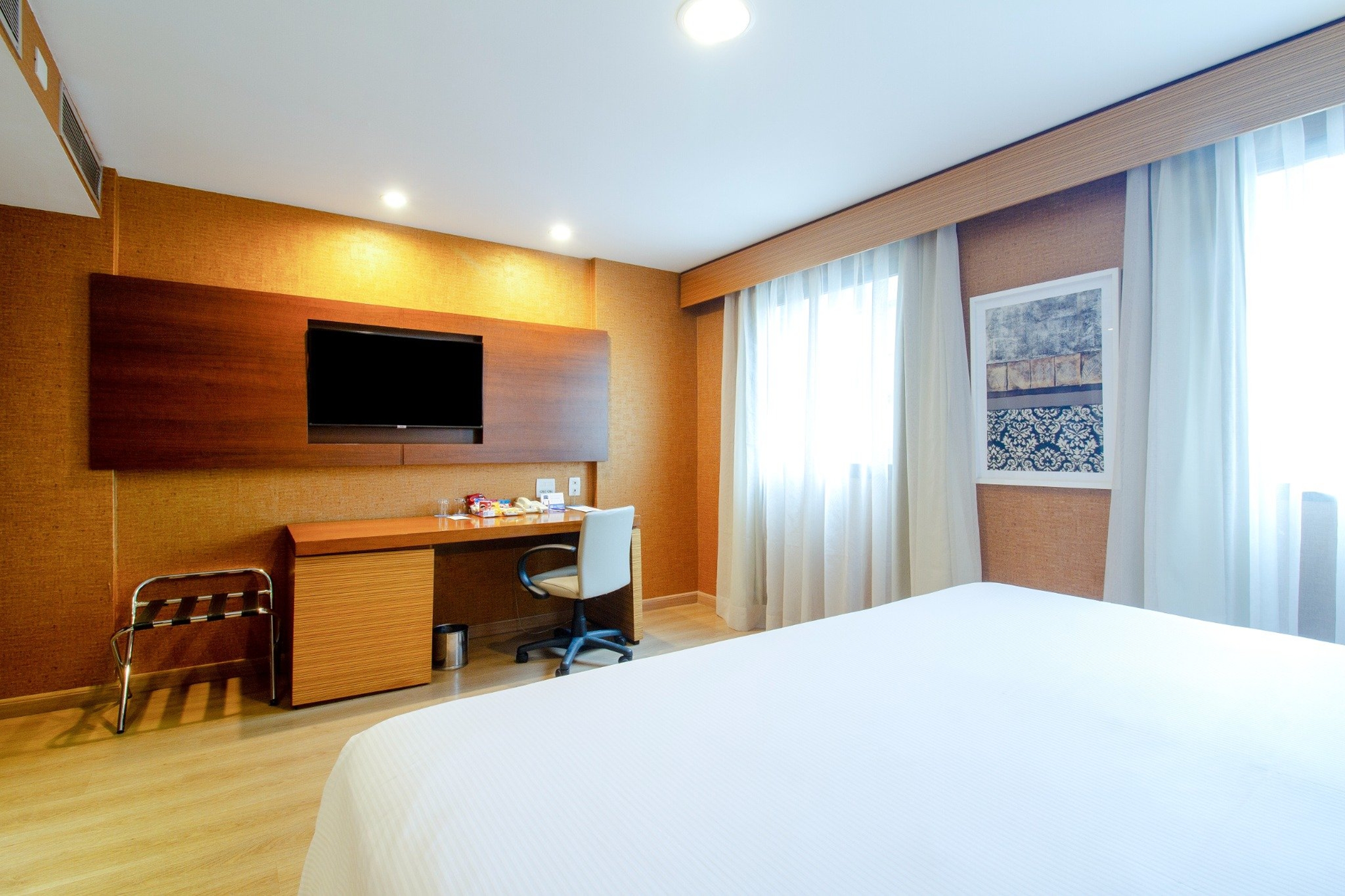 Guest room at the Wyndham Sao Paulo Ibirapuera Convention Plaza Hotel in Sao Paulo, Other than US/Canada