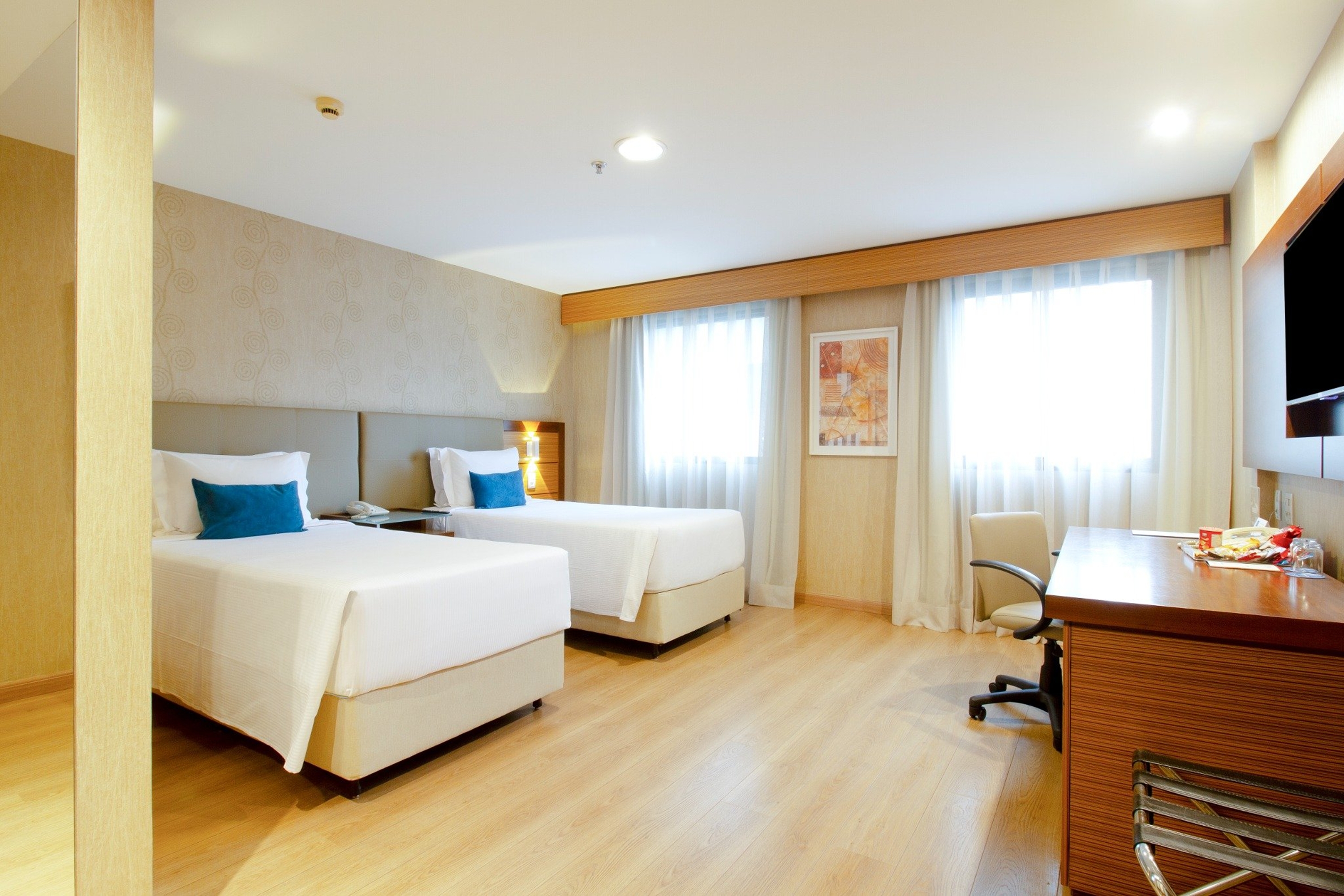 Guest room at the Wyndham Sao Paulo Ibirapuera Convention Plaza Hotel in Sao Paulo, Other than US/Canada