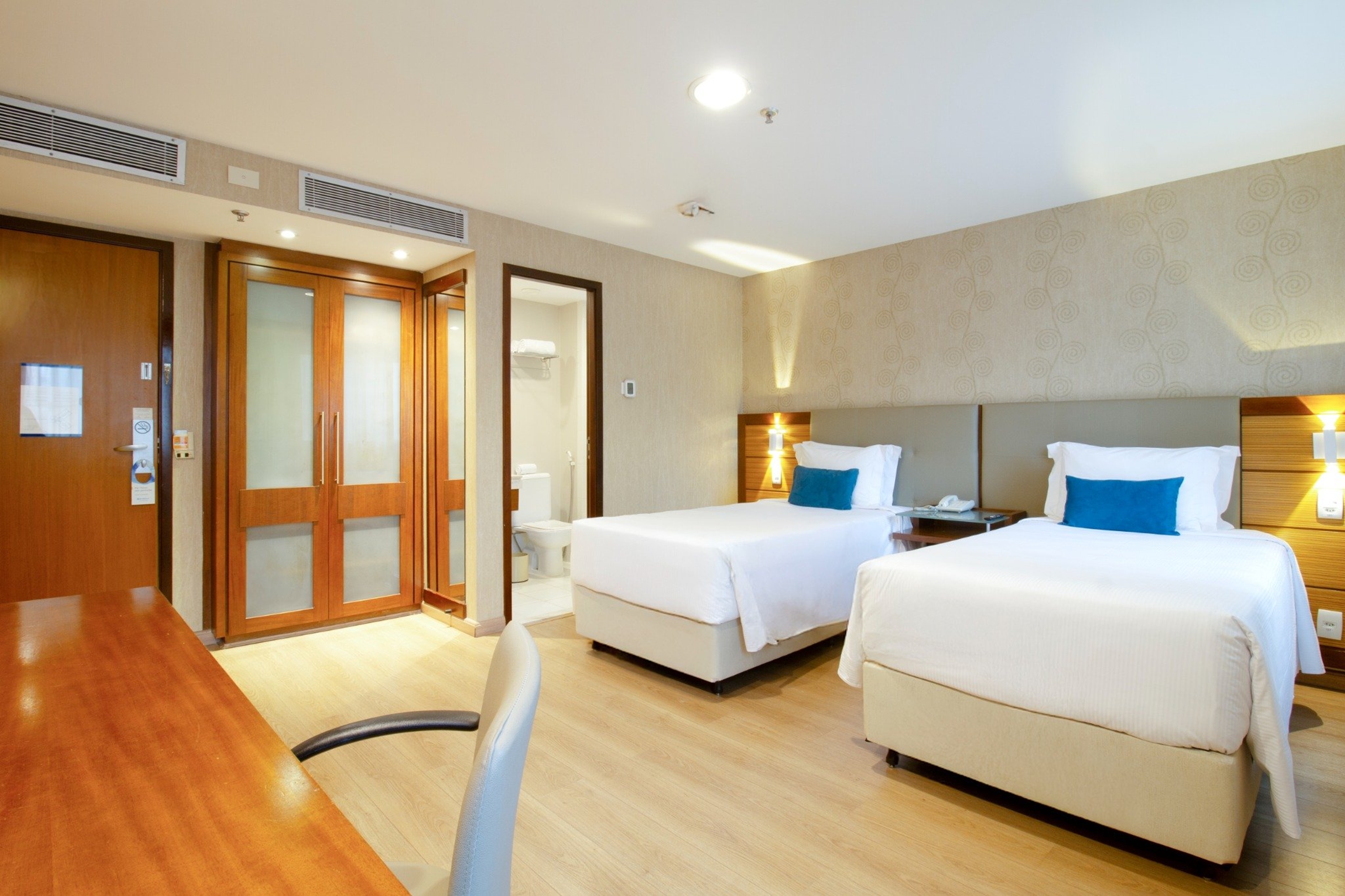 Guest room at the Wyndham Sao Paulo Ibirapuera Convention Plaza Hotel in Sao Paulo, Other than US/Canada