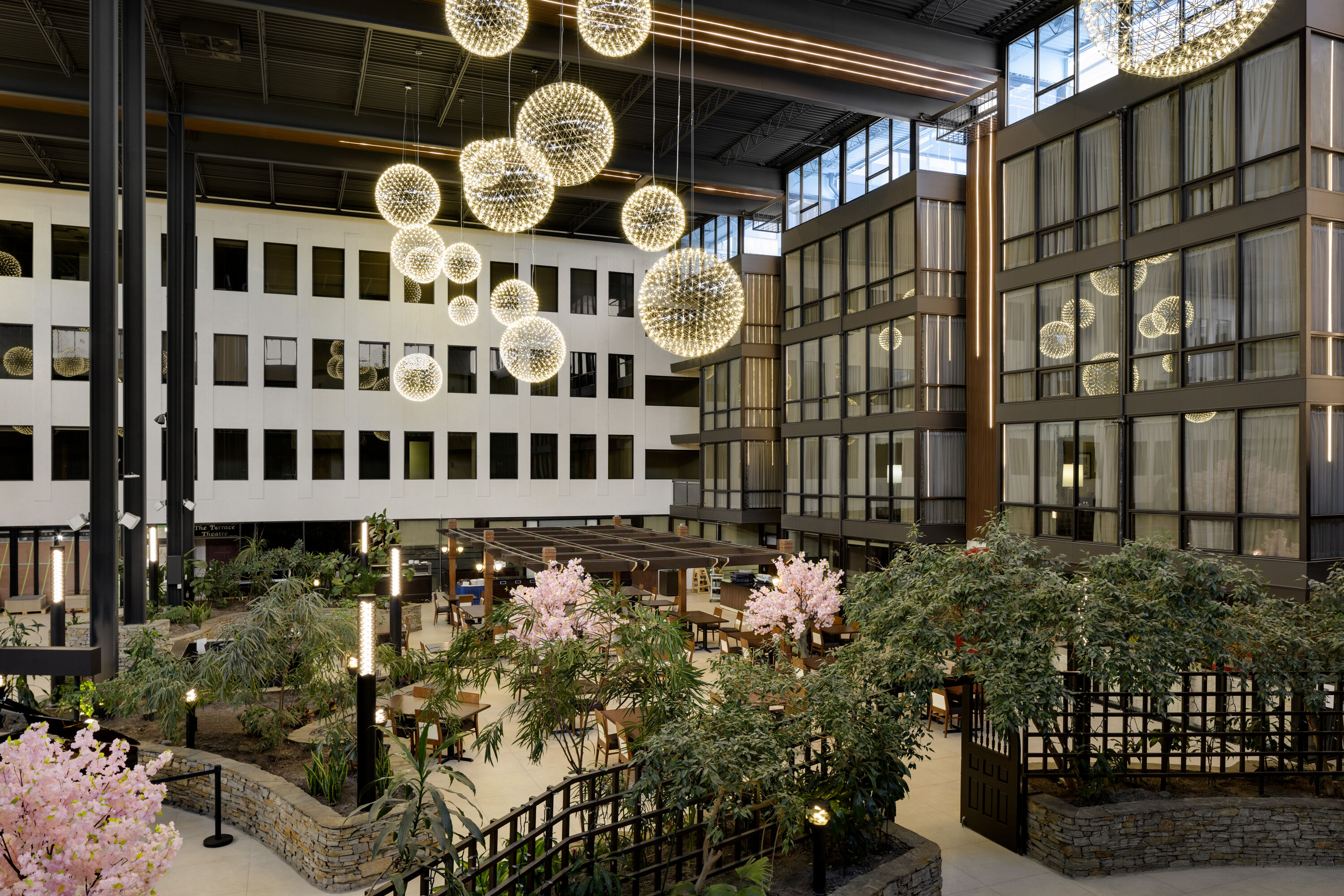 Wyndham Edmonton Hotel and Conference Centre lobby atrium in Edmonton, Alberta