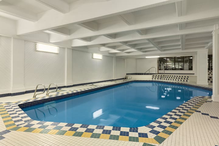 Indoor pool at the Wyndham Edmonton Hotel and Conference Centre in Edmonton, Alberta
