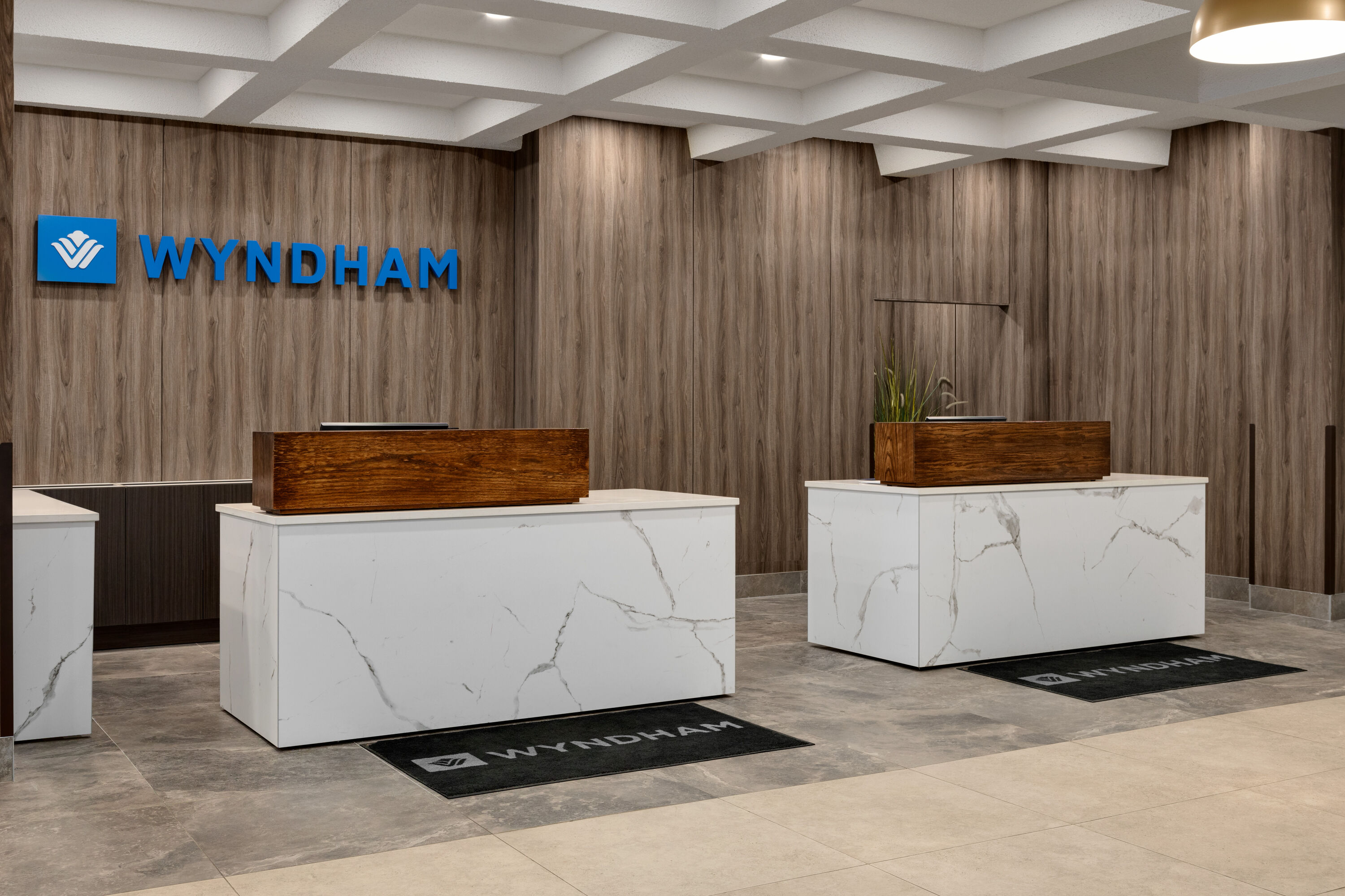 Wyndham Edmonton Hotel and Conference Centre reception in Edmonton, Alberta