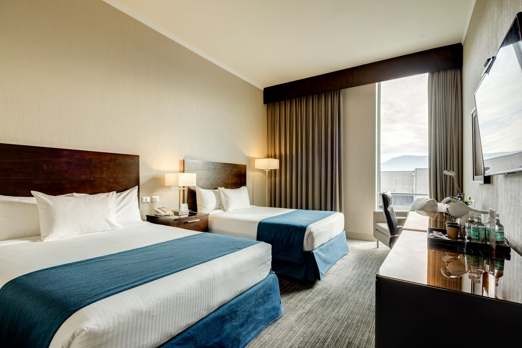 Guest room at the Wyndham Santiago Aeropuerto in Santiago, Other than US/Canada