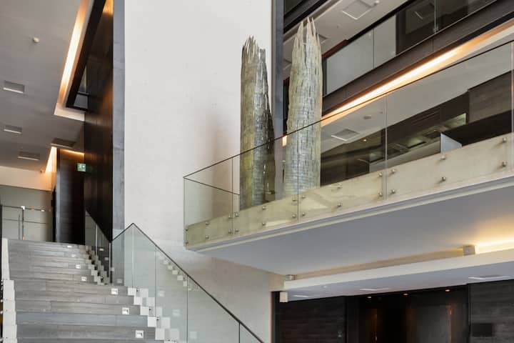 Wyndham Santiago Pettra lobby atrium in Santiago, Other than US/Canada