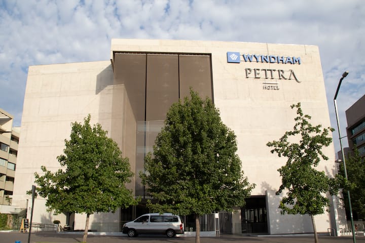 Exterior of Wyndham Santiago Pettra hotel in Santiago, Other than US/Canada