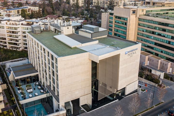 Exterior of Wyndham Santiago Pettra hotel in Santiago, Other than US/Canada