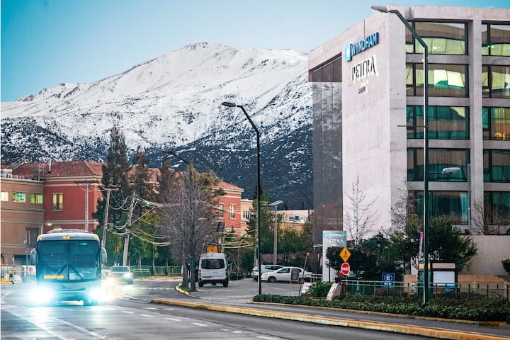 Exterior of Wyndham Santiago Pettra hotel in Santiago, Other than US/Canada