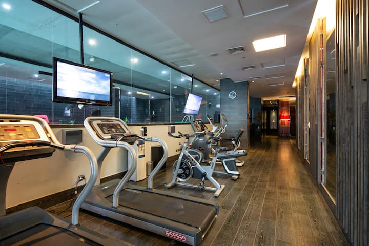 Fitness room at Wyndham Santiago Pettra in Santiago, Other than US/Canada