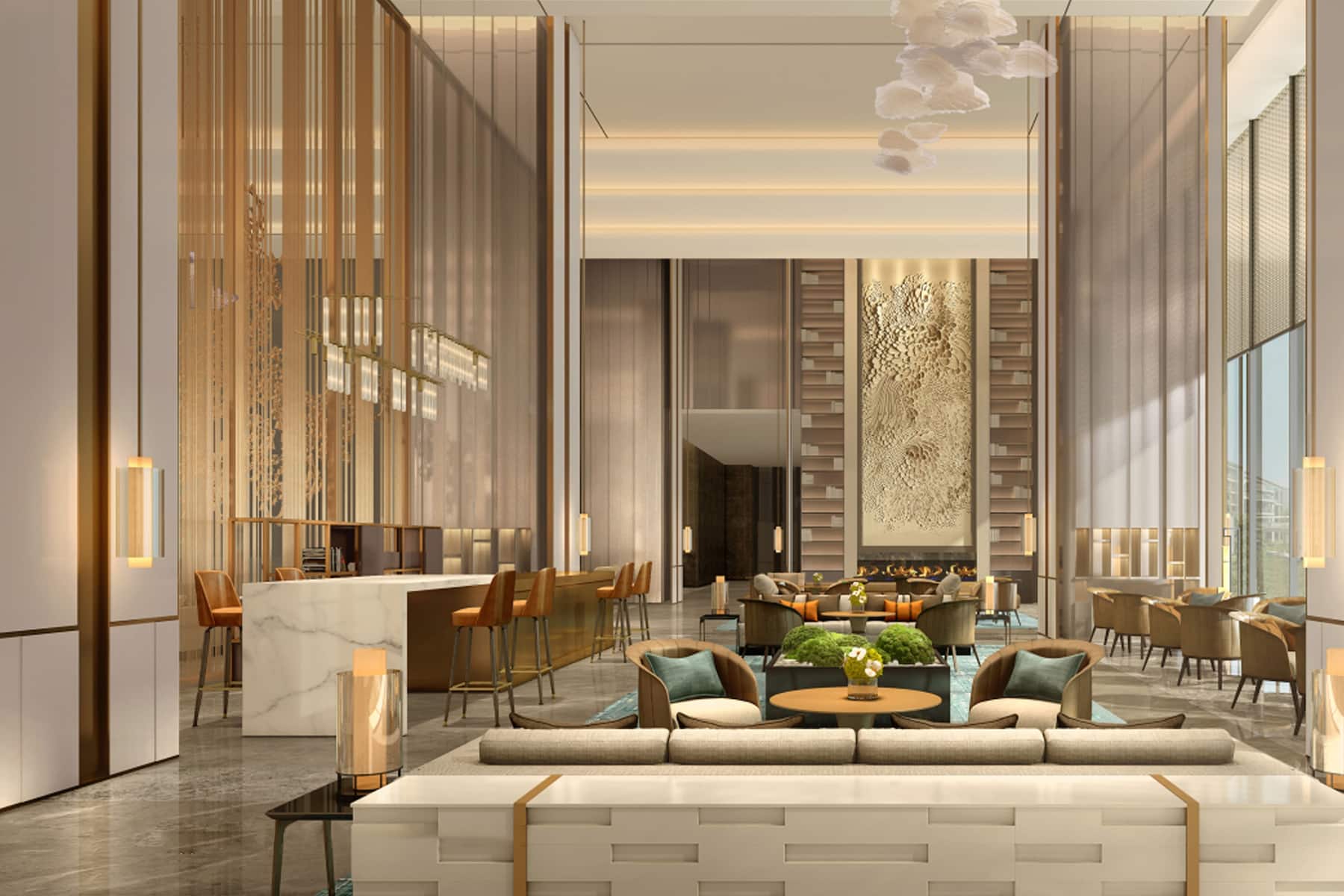 Wyndham Baise Resort lobby bar in Baise, Other than US/Canada