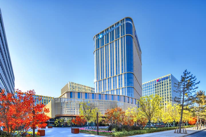 Exterior of Wyndham Xiongan hotel in Baoding, Other than US/Canada