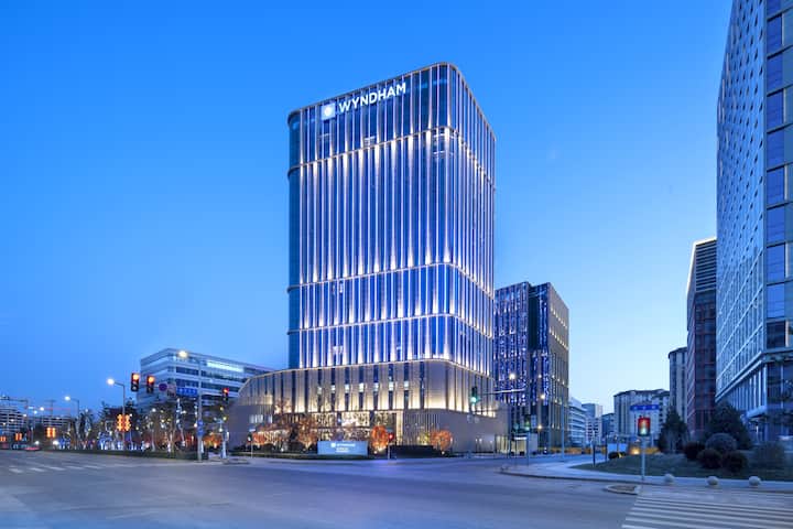Exterior of Wyndham Xiongan hotel in Baoding, Other than US/Canada