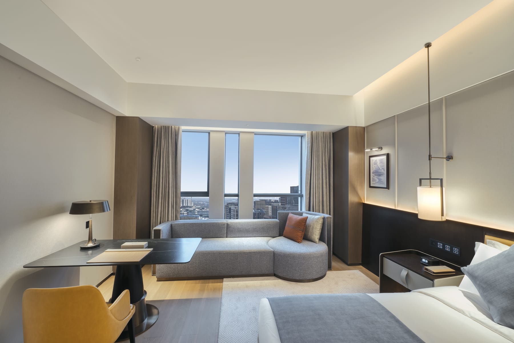 Guest room at the Wyndham Xiongan in Baoding, Other than US/Canada