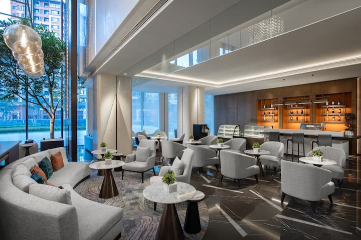 Lobby bar at Wyndham Xiongan in Baoding, Other than US/Canada