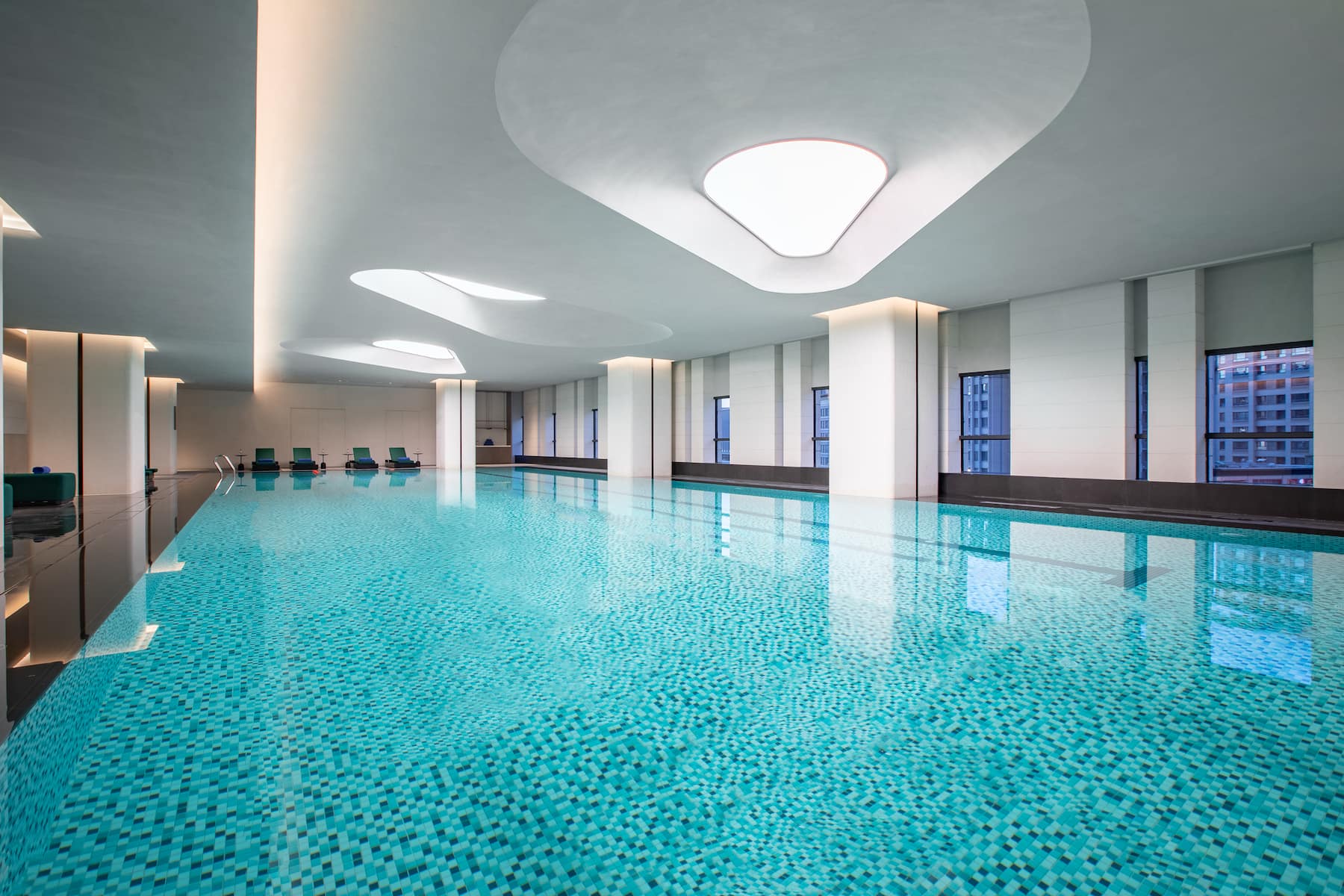 Indoor pool at the Wyndham Xiongan in Baoding, Other than US/Canada