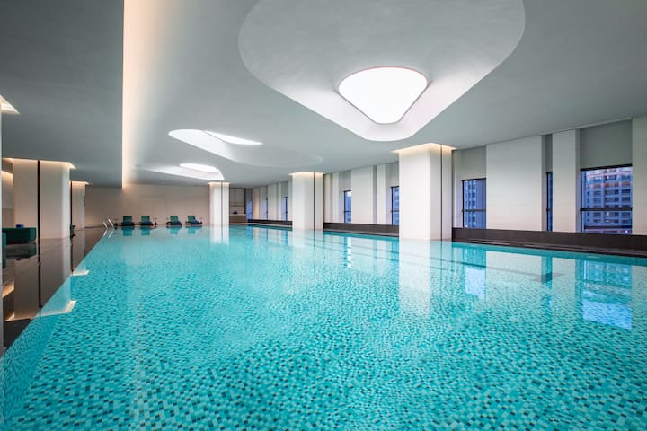 Indoor pool at the Wyndham Xiongan in Baoding, Other than US/Canada