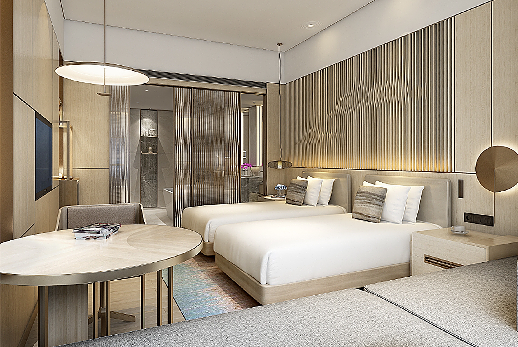 Guest room at the Wyndham Beihai in Beihai, Other than US/Canada