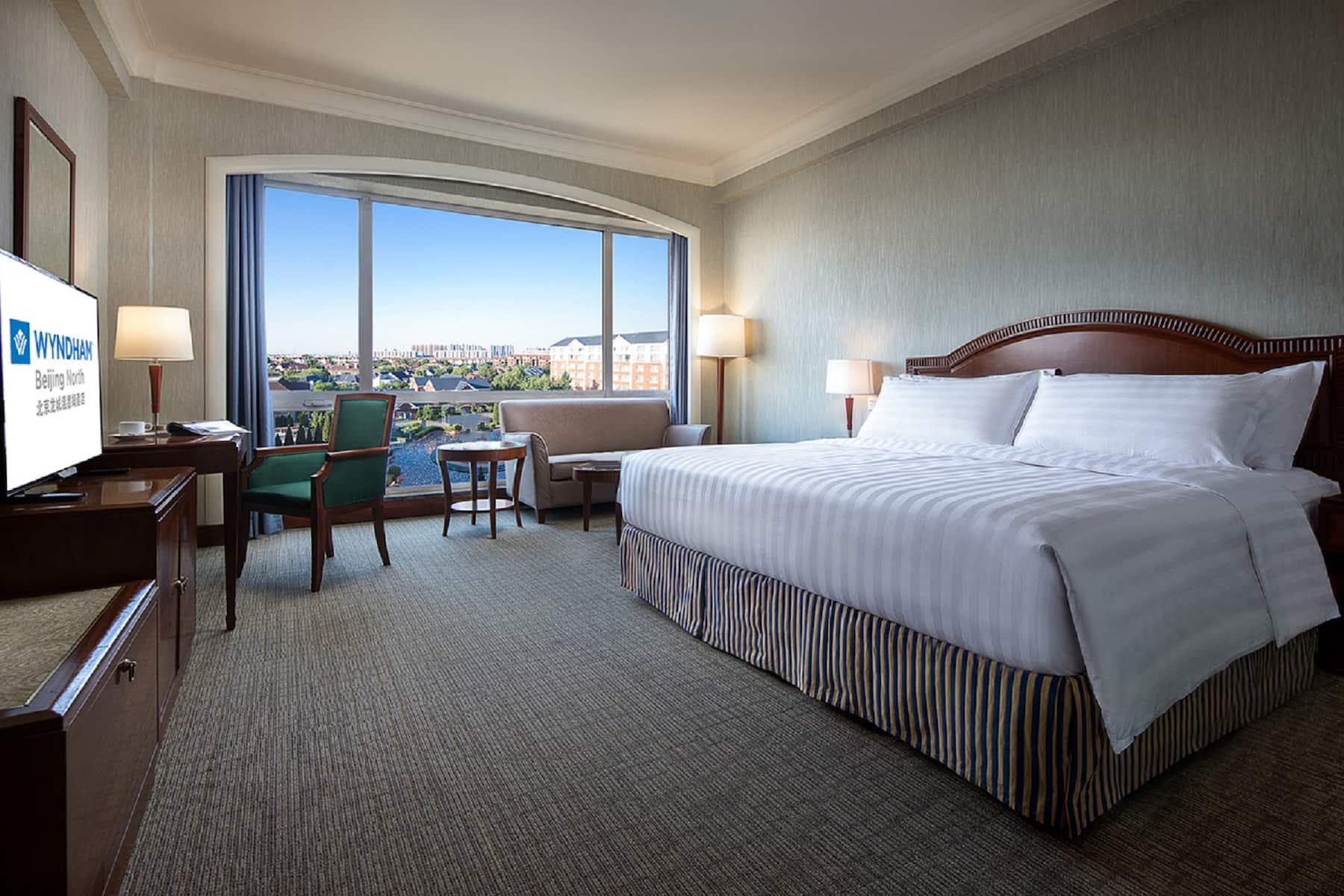 Guest room at the Wyndham Beijing North in Beijing, Other than US/Canada