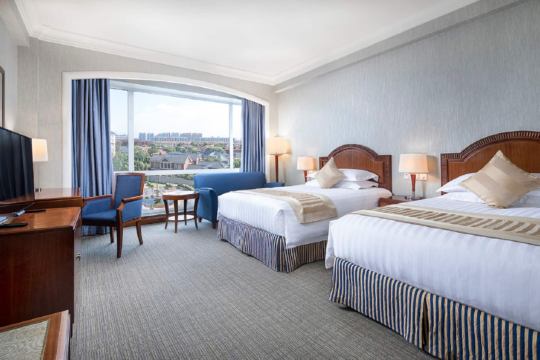 Guest room at the Wyndham Beijing North in Beijing, Other than US/Canada