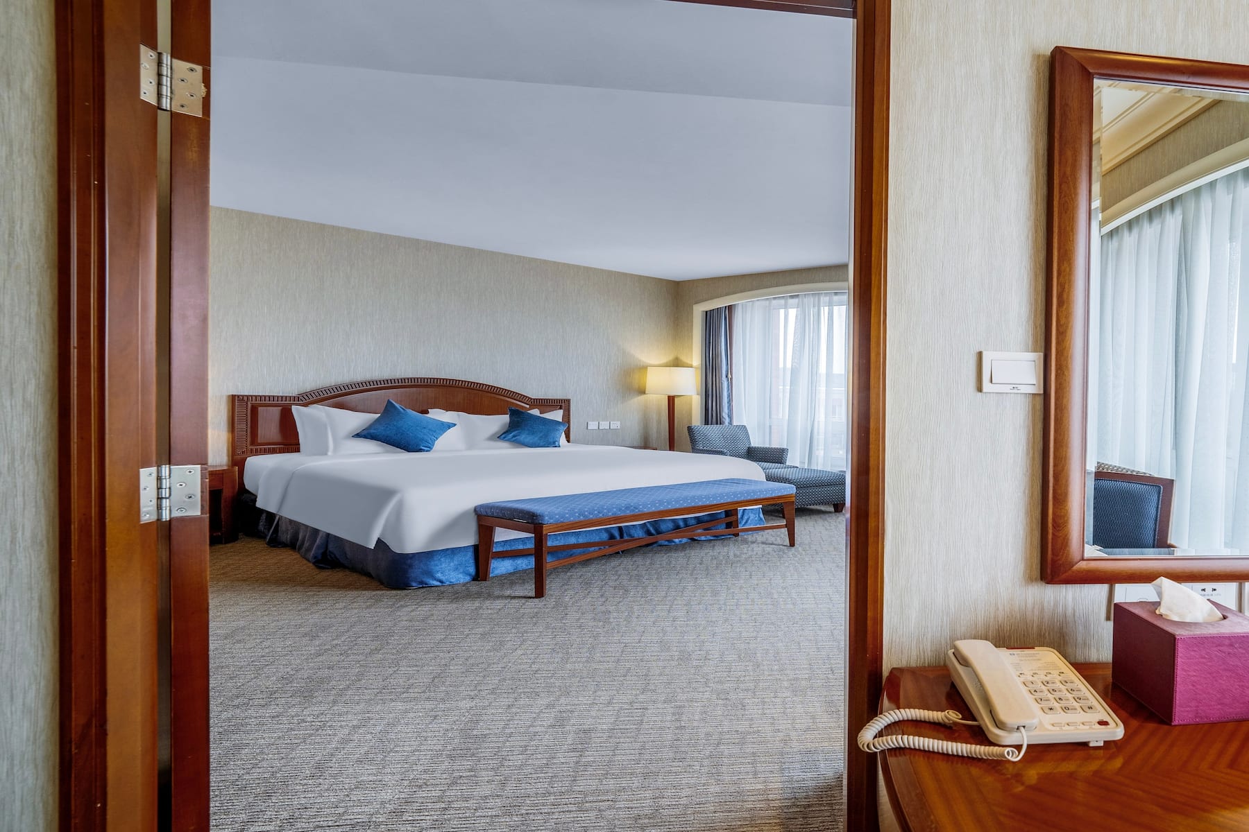 Guest room at the Wyndham Beijing North in Beijing, Other than US/Canada
