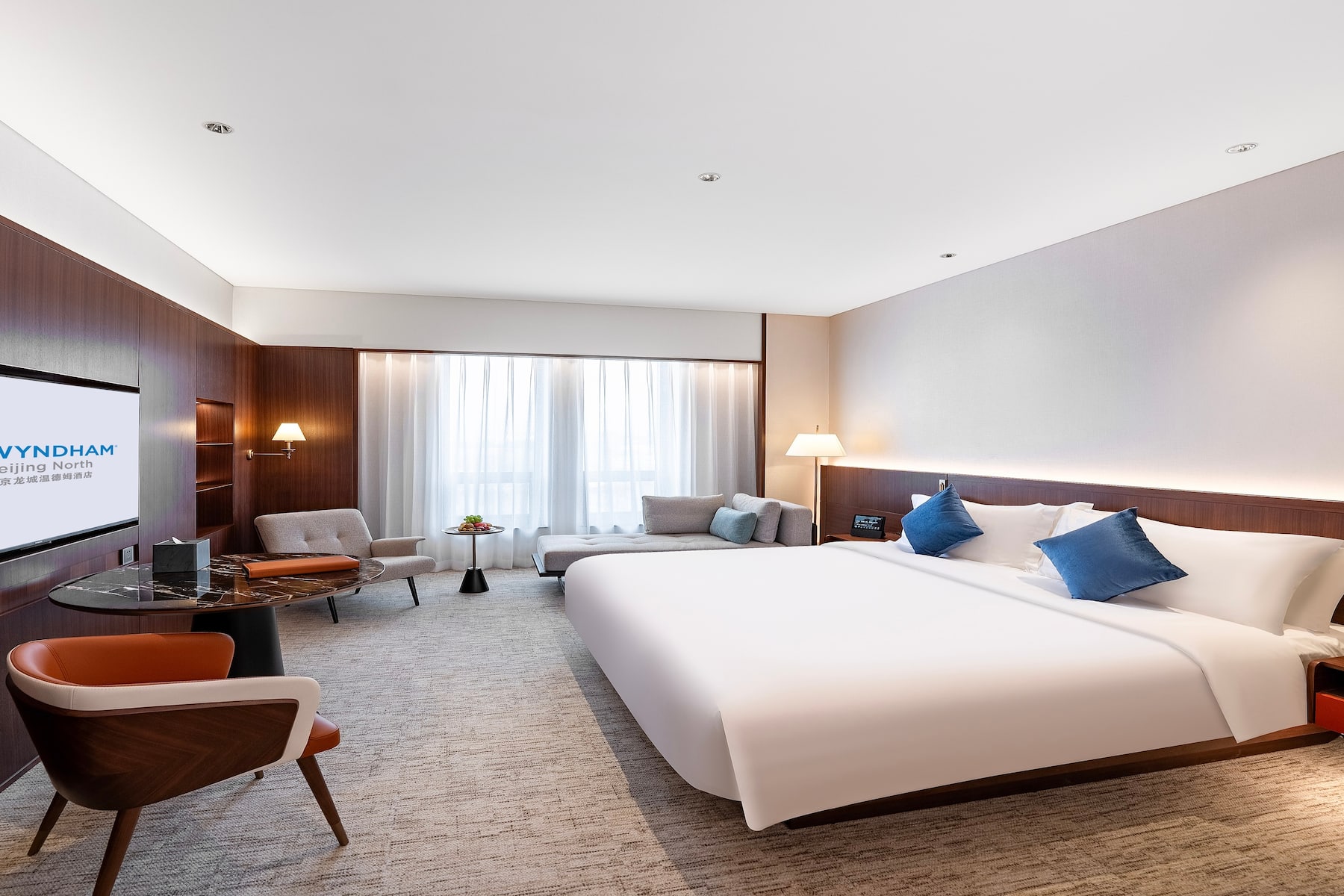 Guest room at the Wyndham Beijing North in Beijing, Other than US/Canada