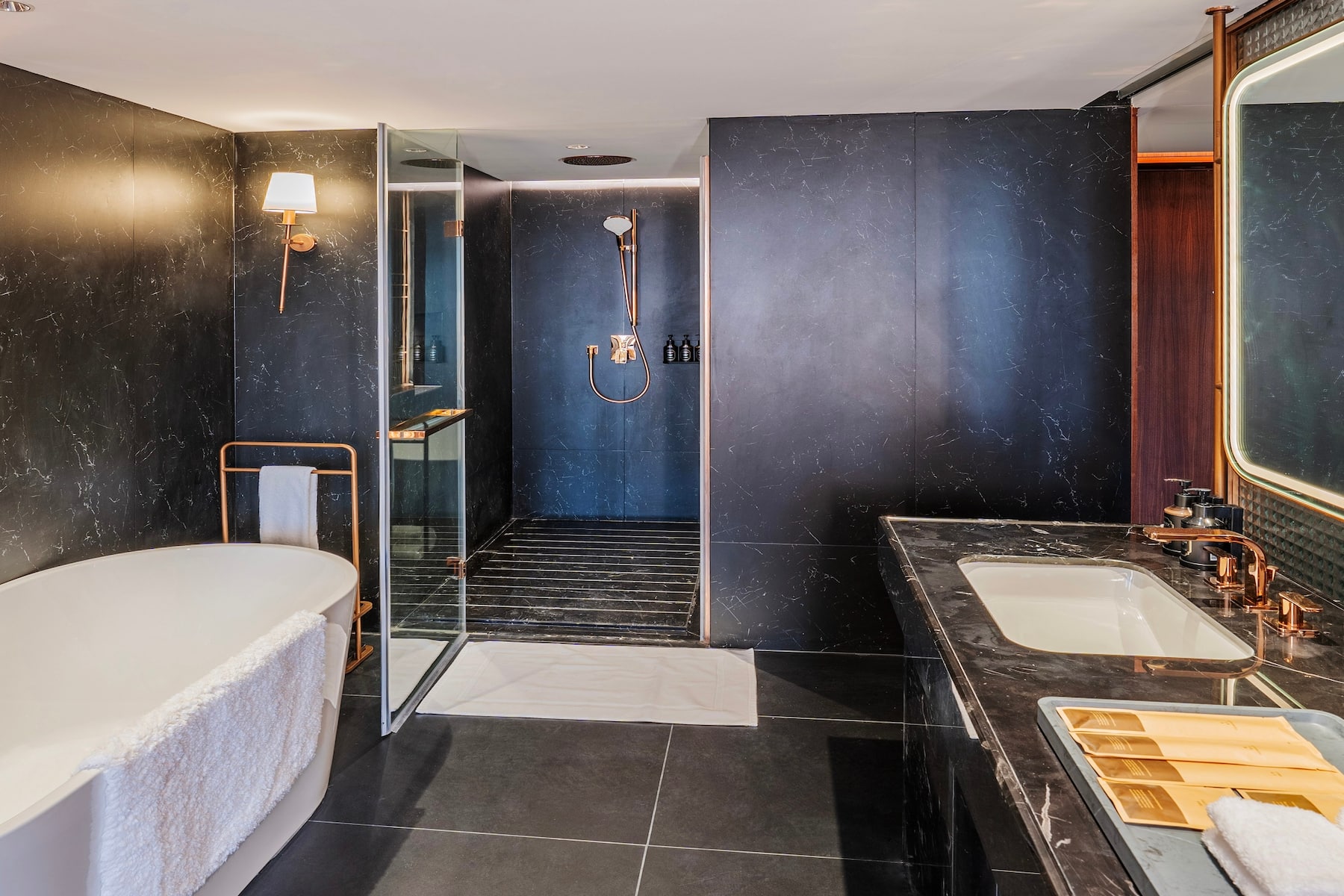 Guest room bath at the Wyndham Beijing North in Beijing, Other than US/Canada