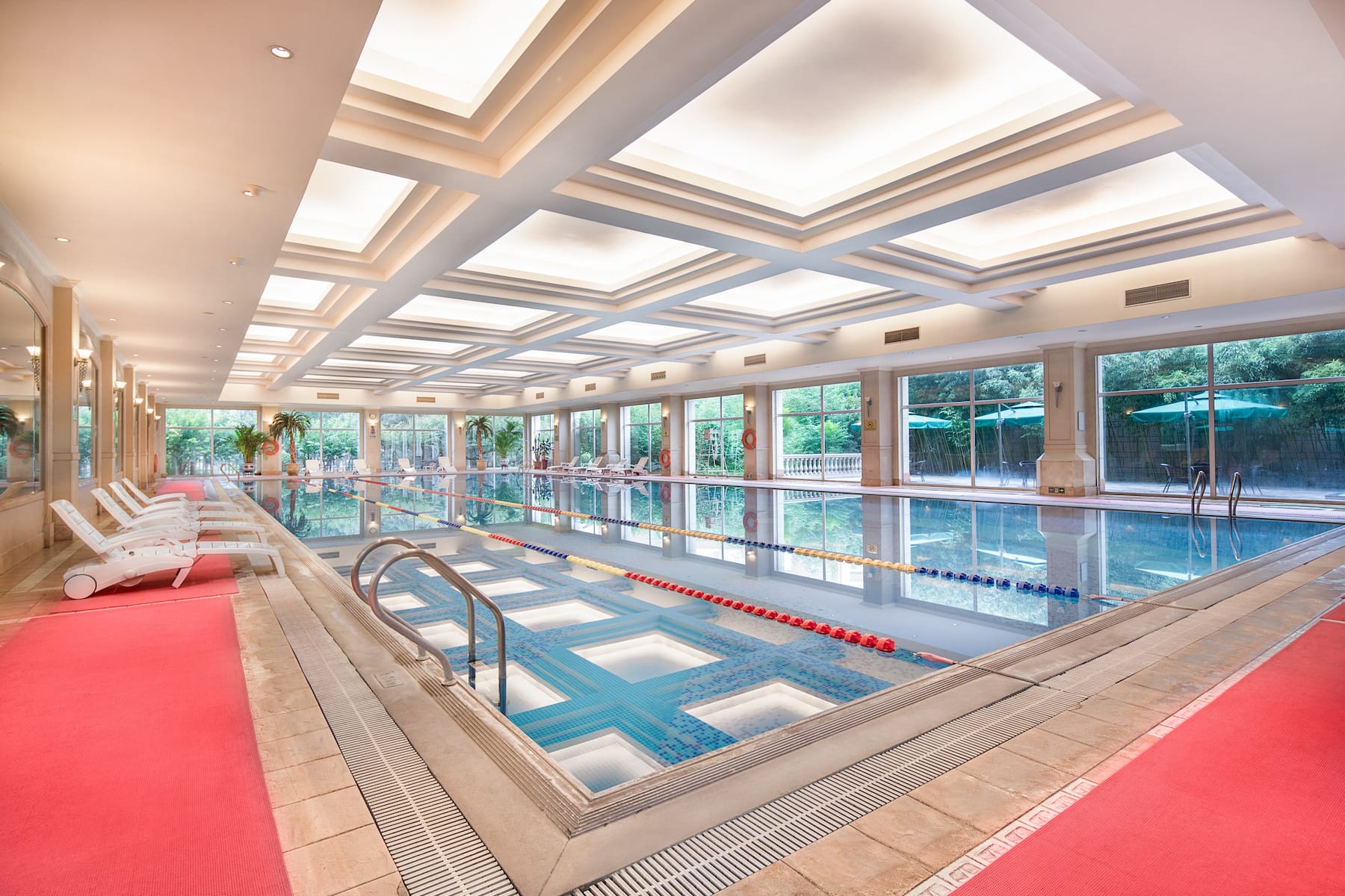 Indoor pool at the Wyndham Beijing North in Beijing, Other than US/Canada