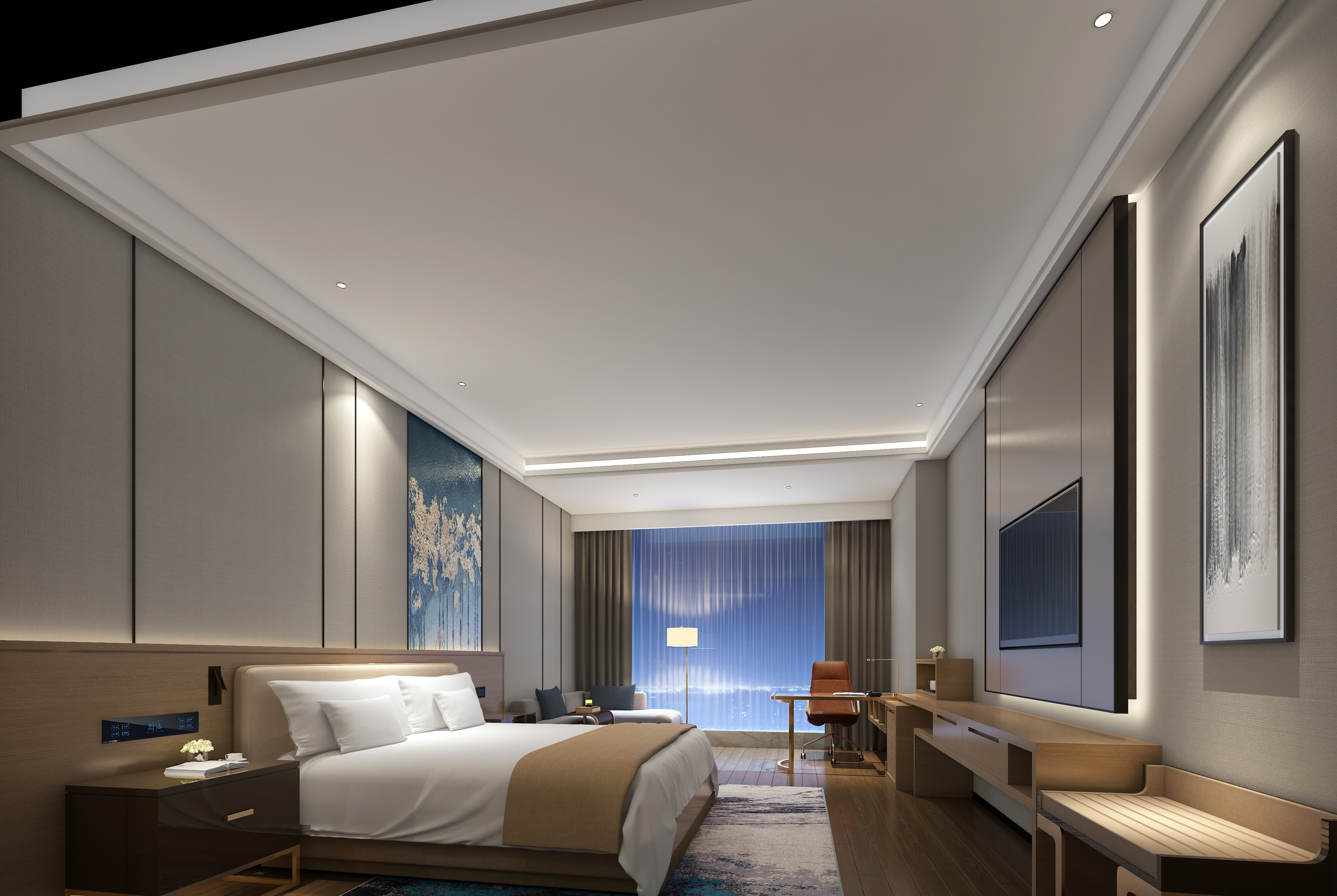 Guest room at the Wyndham Changsha South in Changsha, Other than US/Canada