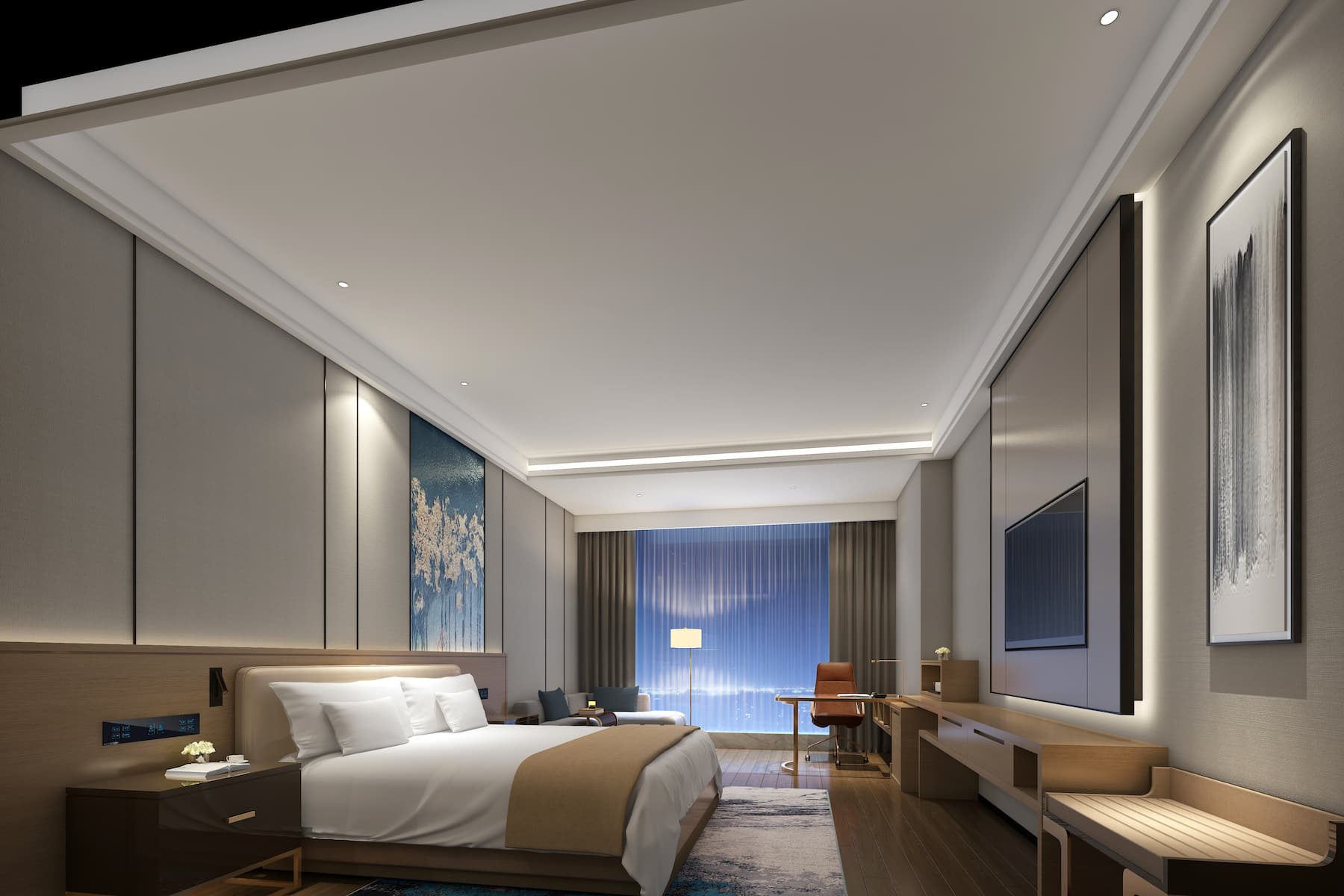 Guest room at the Wyndham Changsha South in Changsha, Other than US/Canada