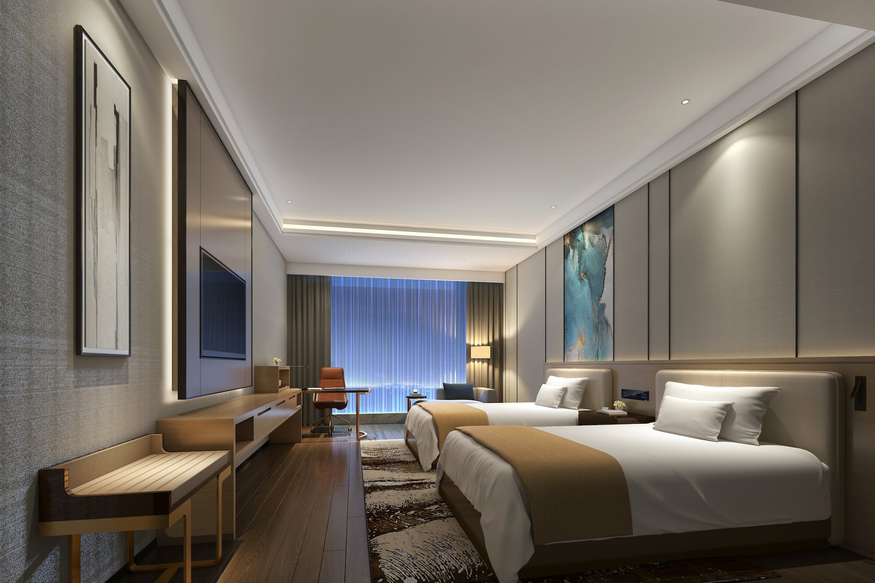 Guest room at the Wyndham Changsha South in Changsha, Other than US/Canada