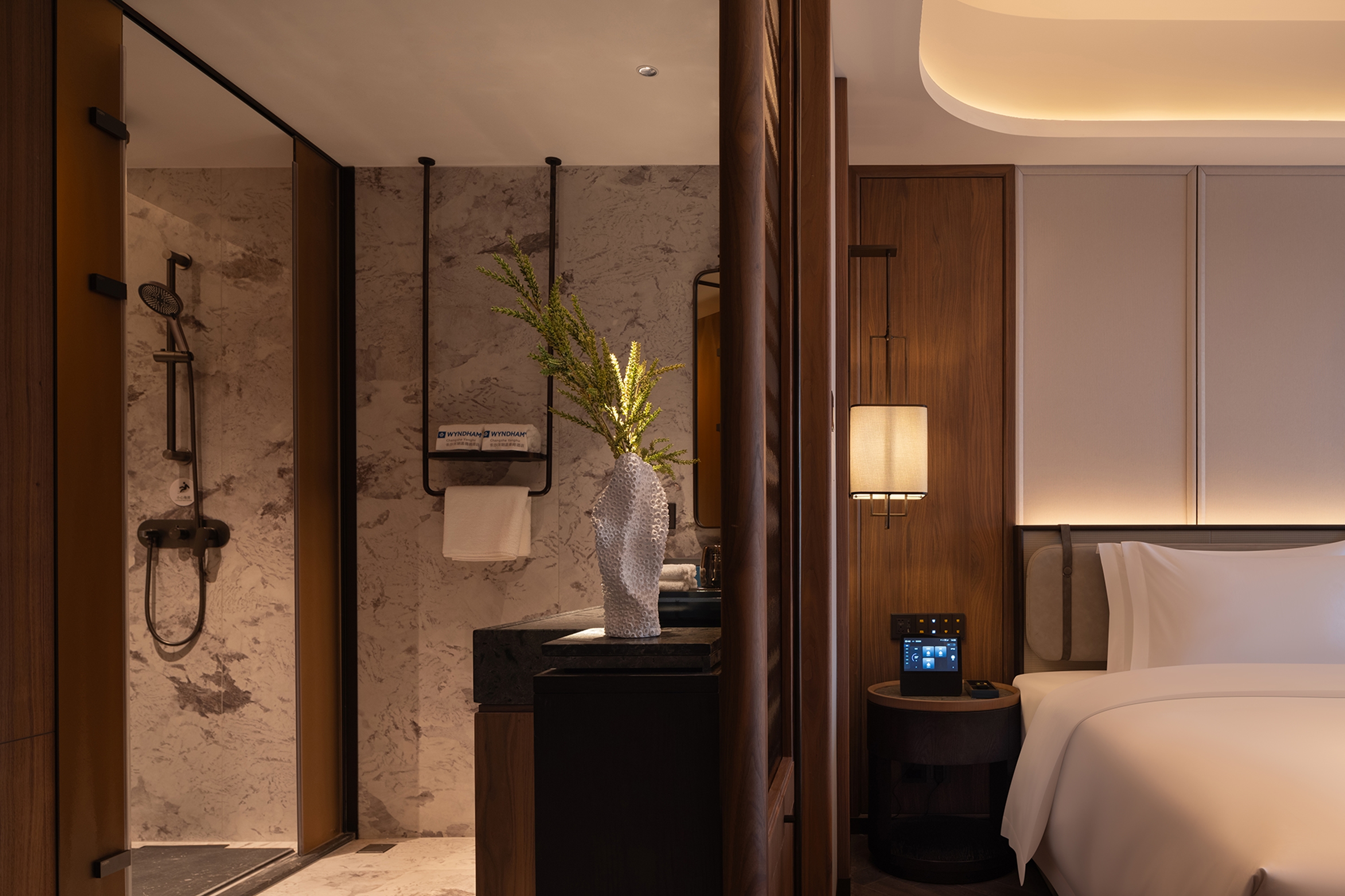 Guest room at the Wyndham Changsha Yanghu in Changsha, Other than US/Canada