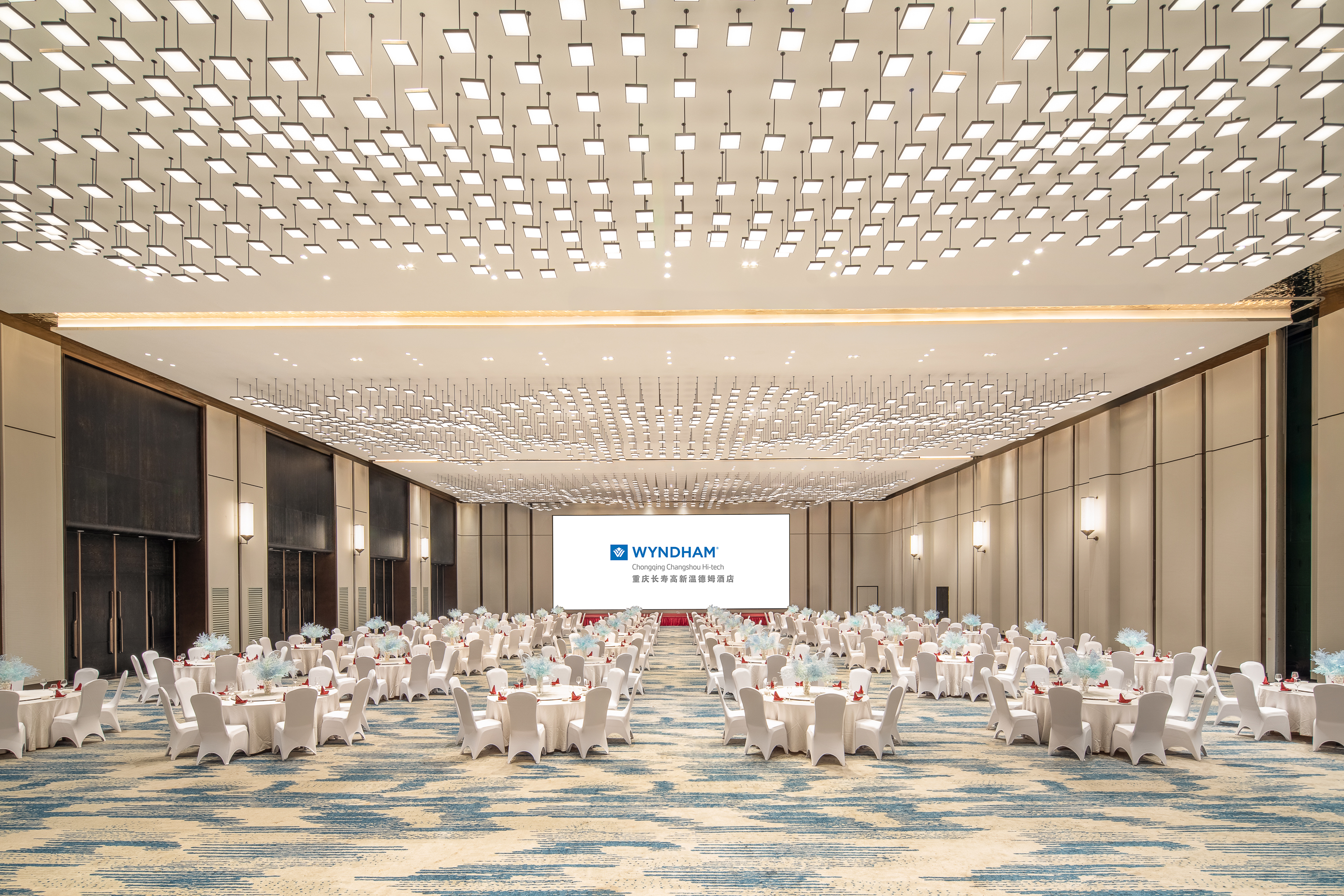 Meeting room banquet rounds at Wyndham Chongqing Changshou Hi-tech in Chong Qing, Other than US/Canada