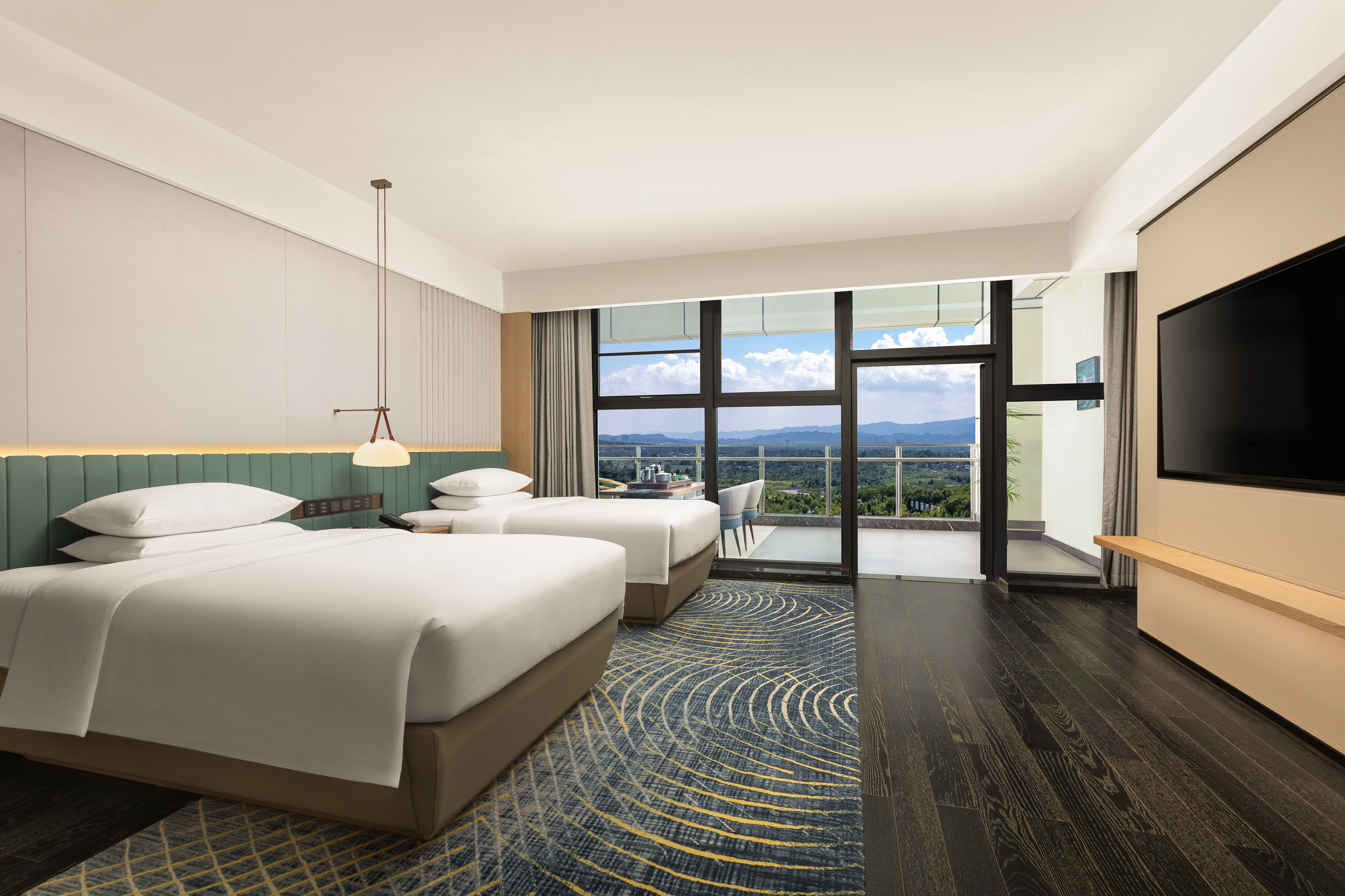 Guest room at the Wyndham Chongqing Changshou Hi-tech in Chong Qing, Other than US/Canada