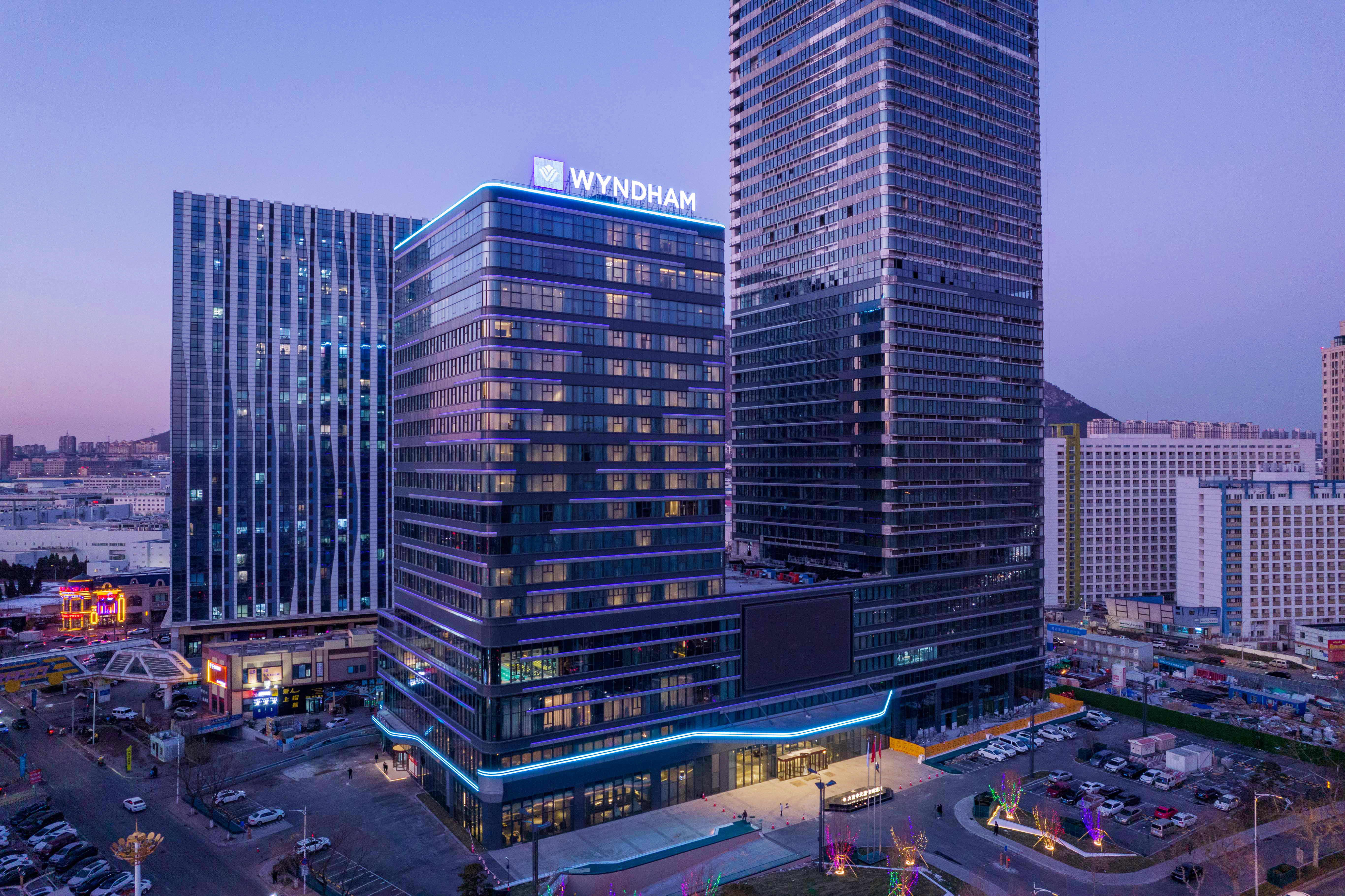 Exterior of Wyndham Dalian Jinpu hotel in Dalian, Other than US/Canada